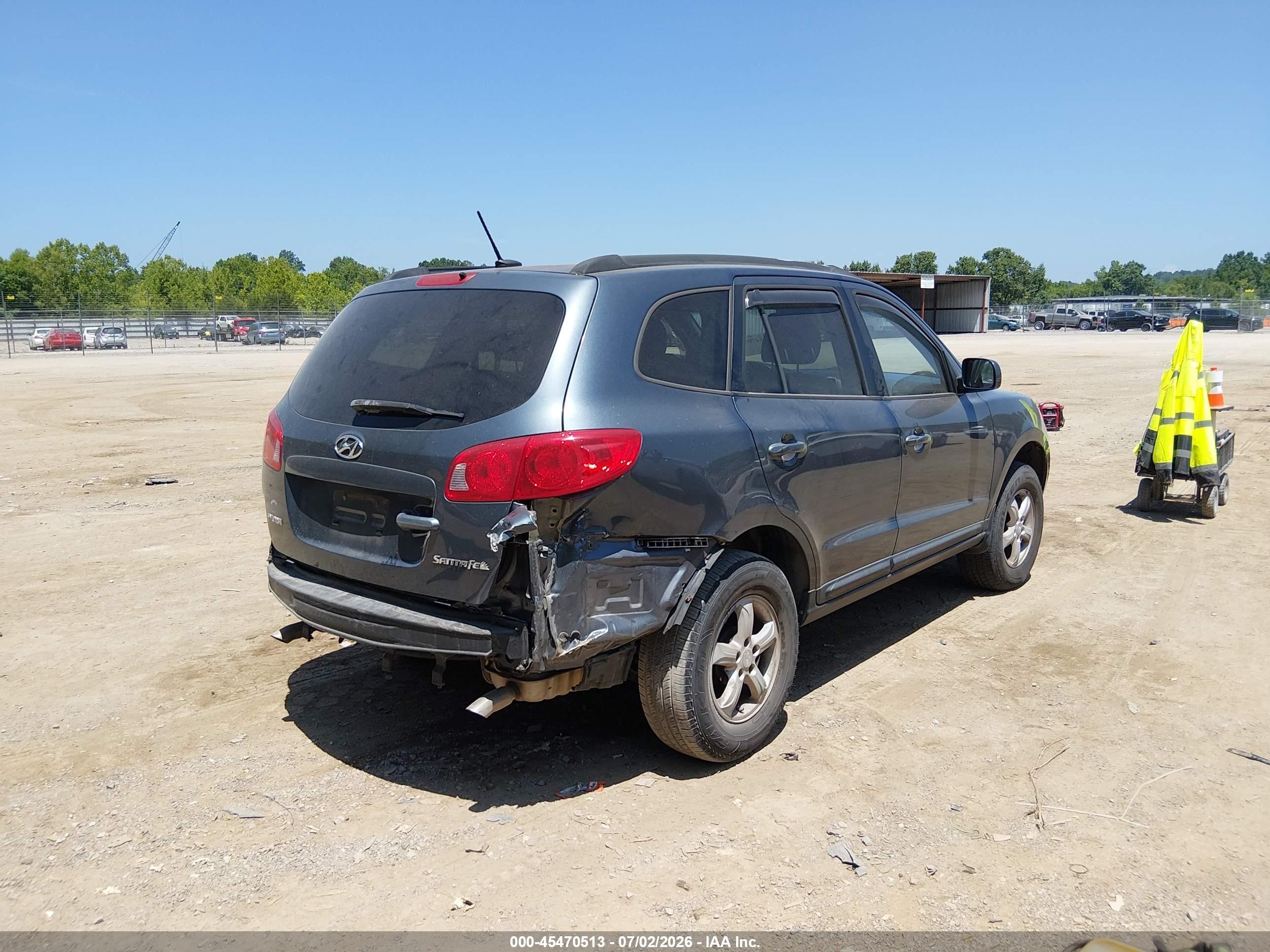 2008 Hyundai Santa Fe Gls Blue vin: 5NMSG13D18H192193