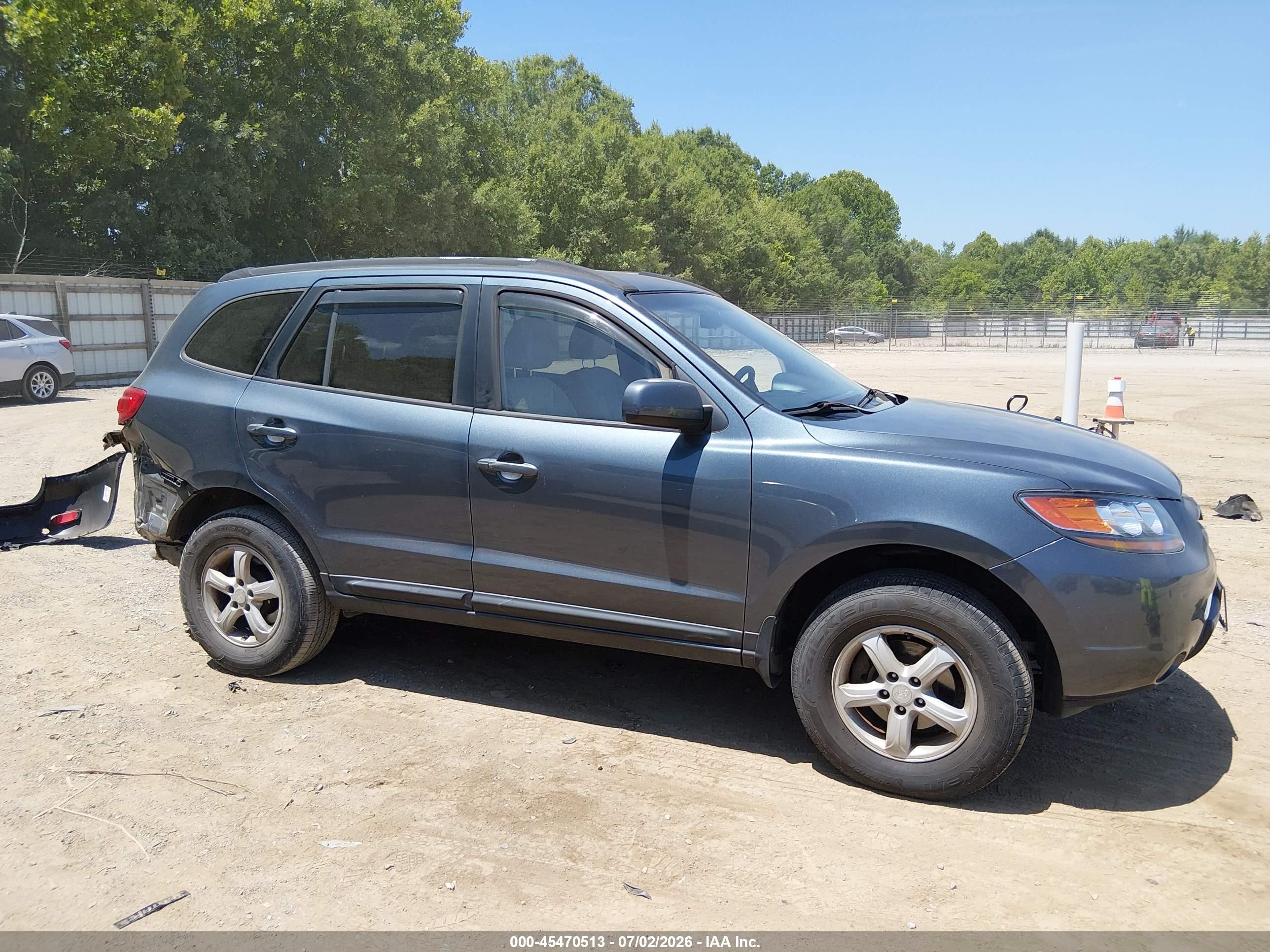 2008 Hyundai Santa Fe Gls Blue vin: 5NMSG13D18H192193