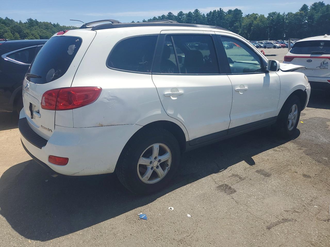 2008 Hyundai Santa Fe Gls Белый vin: 5NMSG13D18H192632
