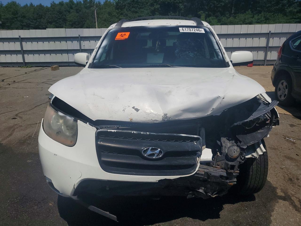 2008 Hyundai Santa Fe Gls Белый vin: 5NMSG13D18H192632