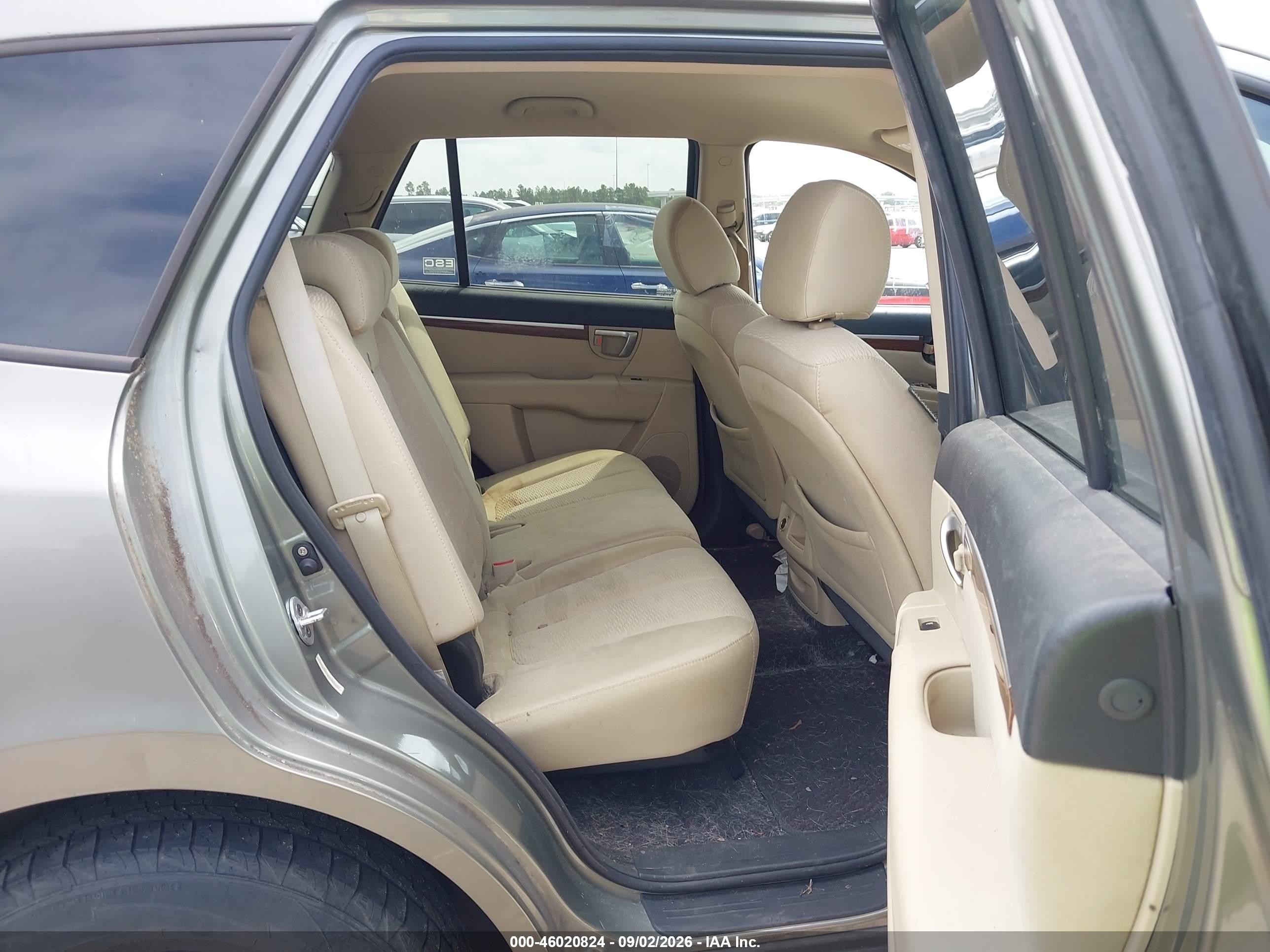 2008 Hyundai Santa Fe Gls Green vin: 5NMSG13D18H220137