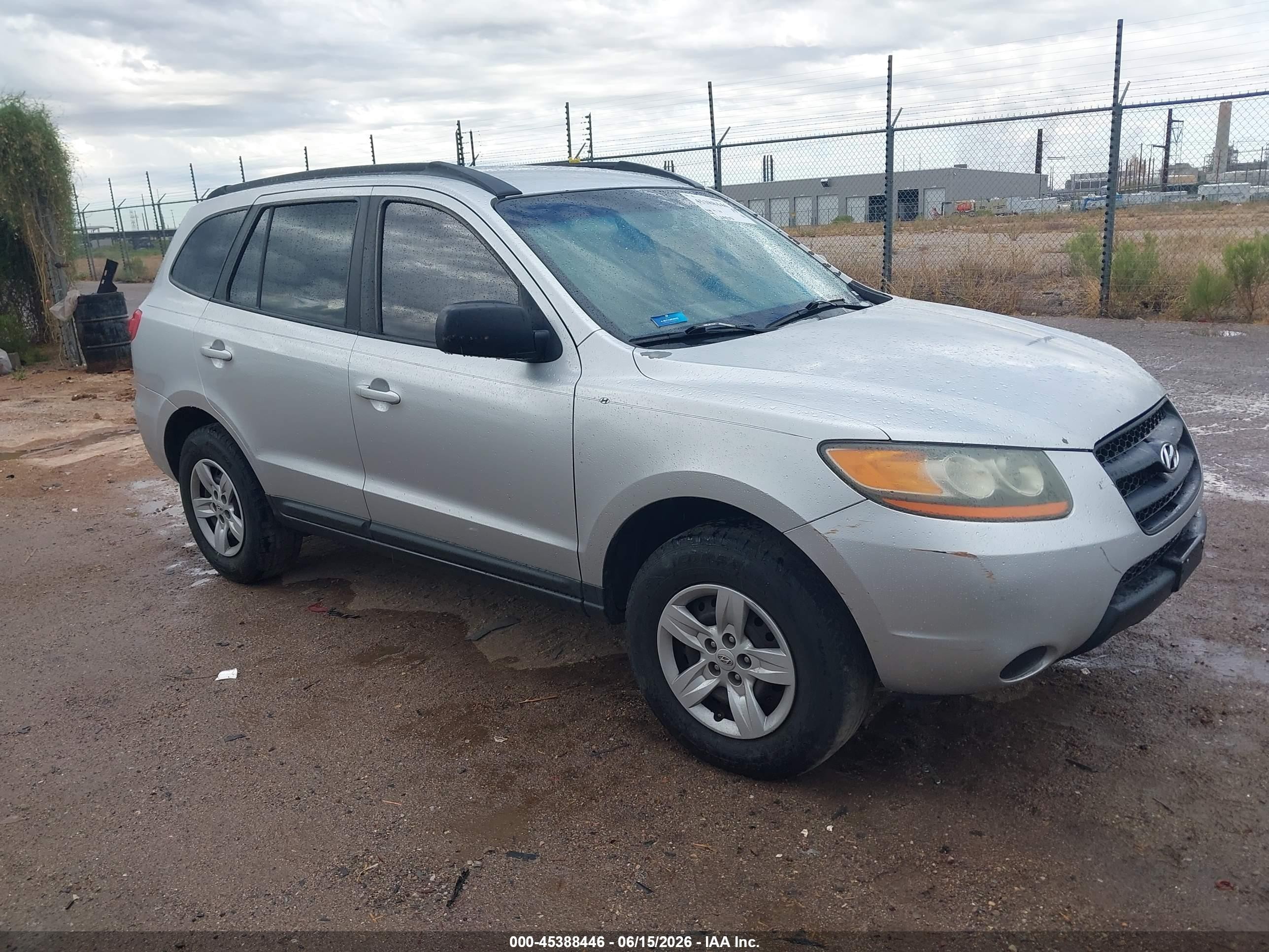 2009 Hyundai Santa Fe Gls Серебряный vin: 5NMSG13D19H230006