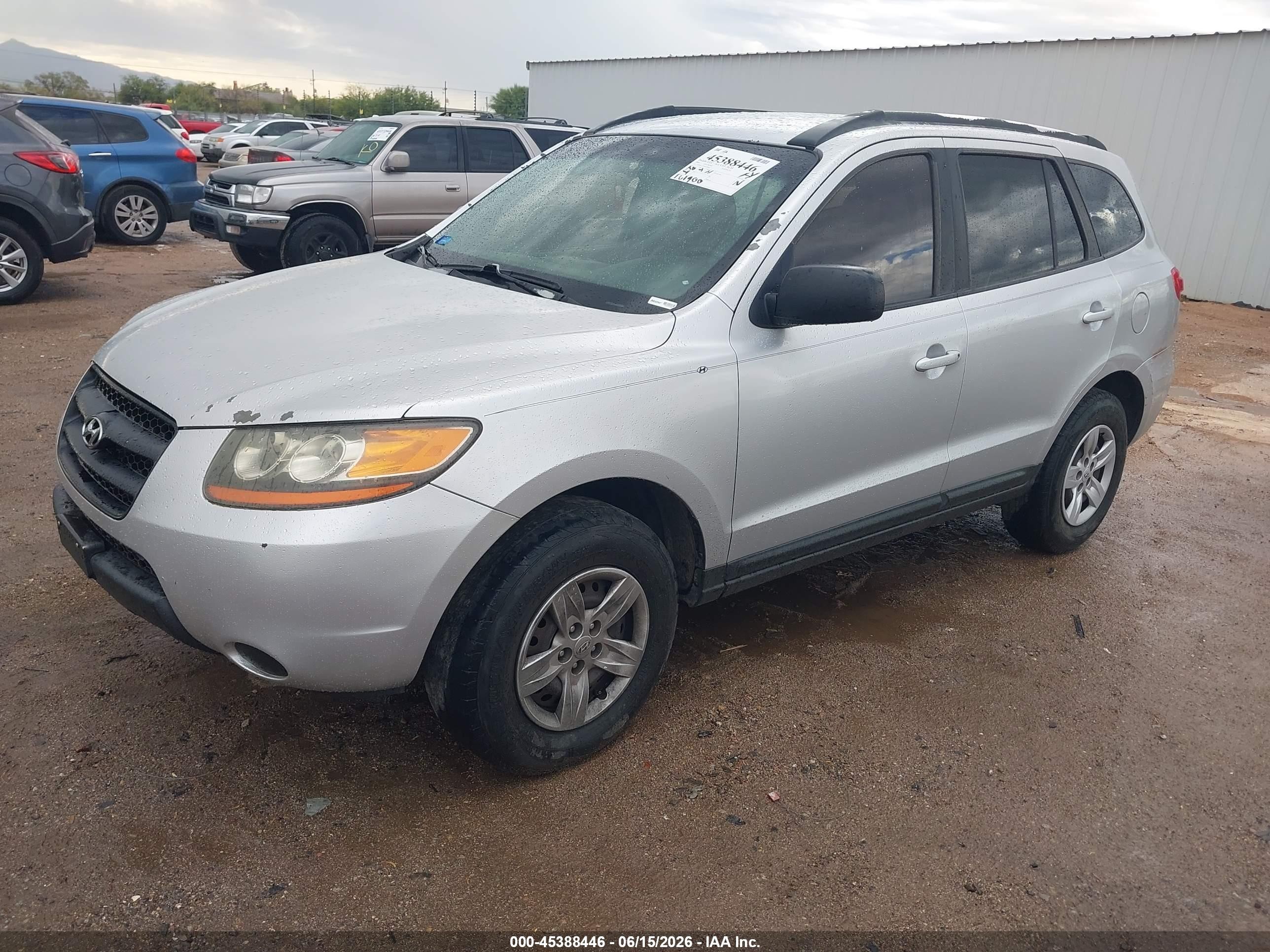 2009 Hyundai Santa Fe Gls Серебряный vin: 5NMSG13D19H230006