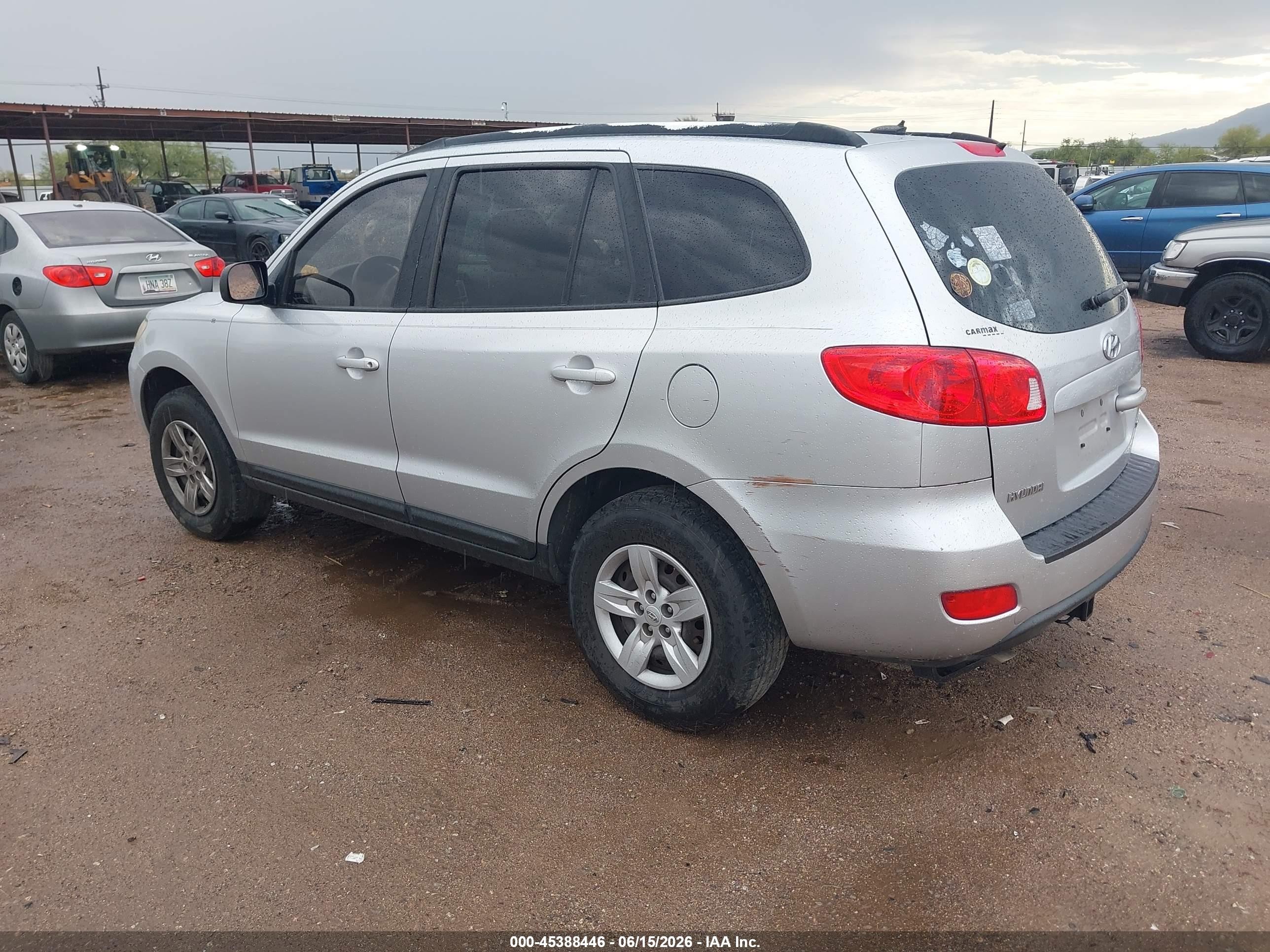 2009 Hyundai Santa Fe Gls Серебряный vin: 5NMSG13D19H230006