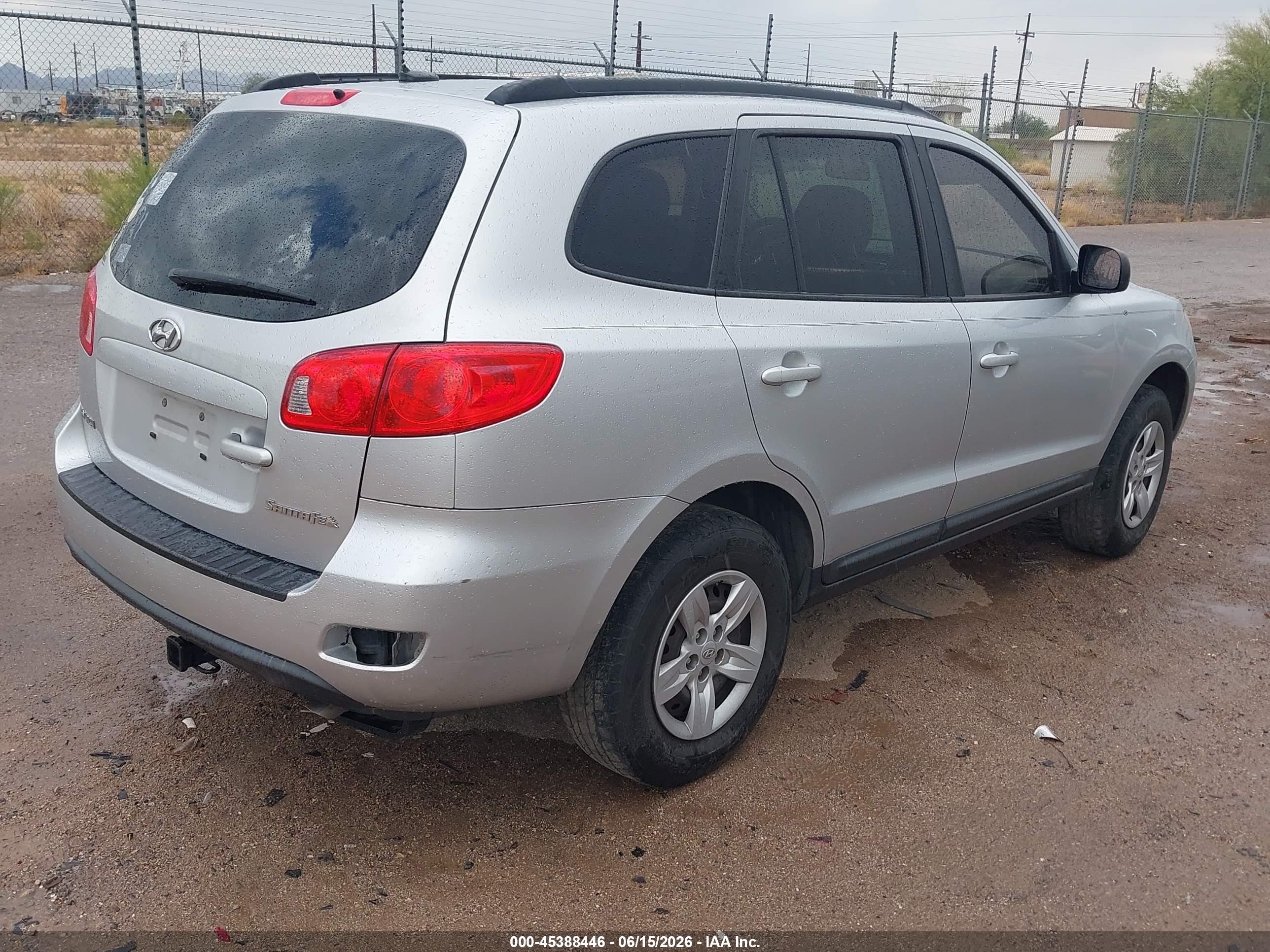 2009 Hyundai Santa Fe Gls Серебряный vin: 5NMSG13D19H230006