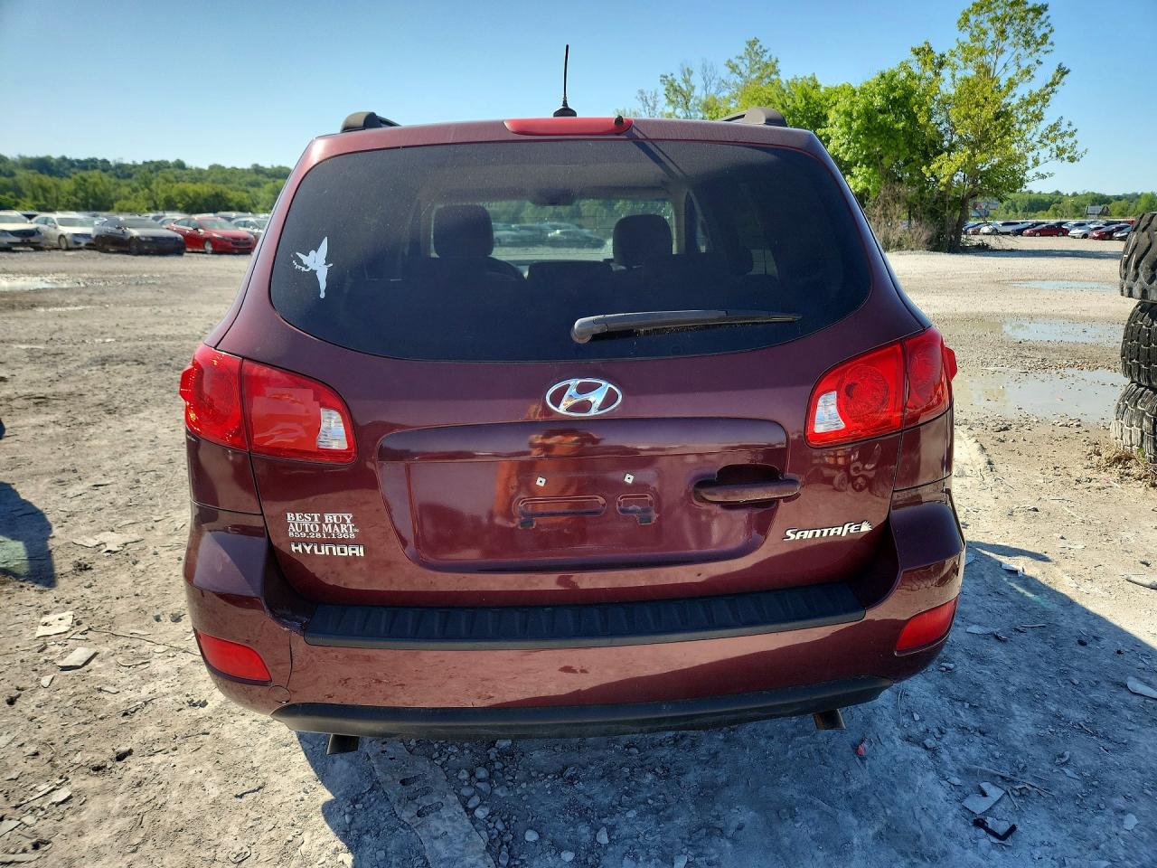 2009 Hyundai Santa Fe Burgundy vin: 5NMSG13D19H248800