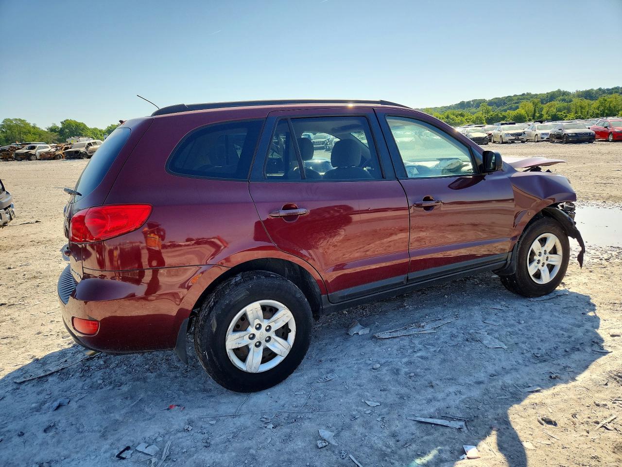 2009 Hyundai Santa Fe Burgundy vin: 5NMSG13D19H248800