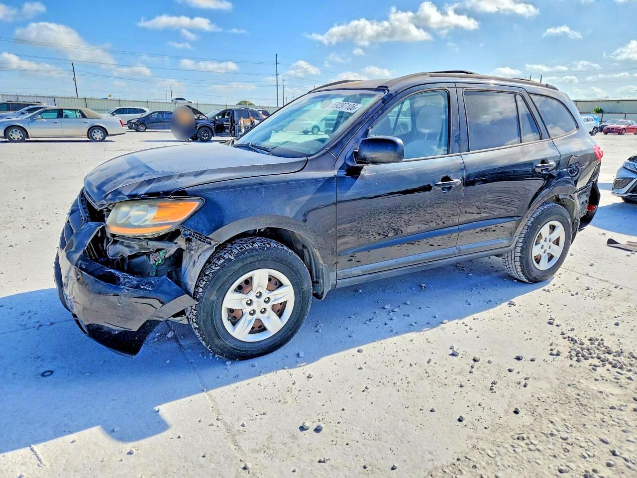 2009 Hyundai Santa Fe Gls Black vin: 5NMSG13D19H250045