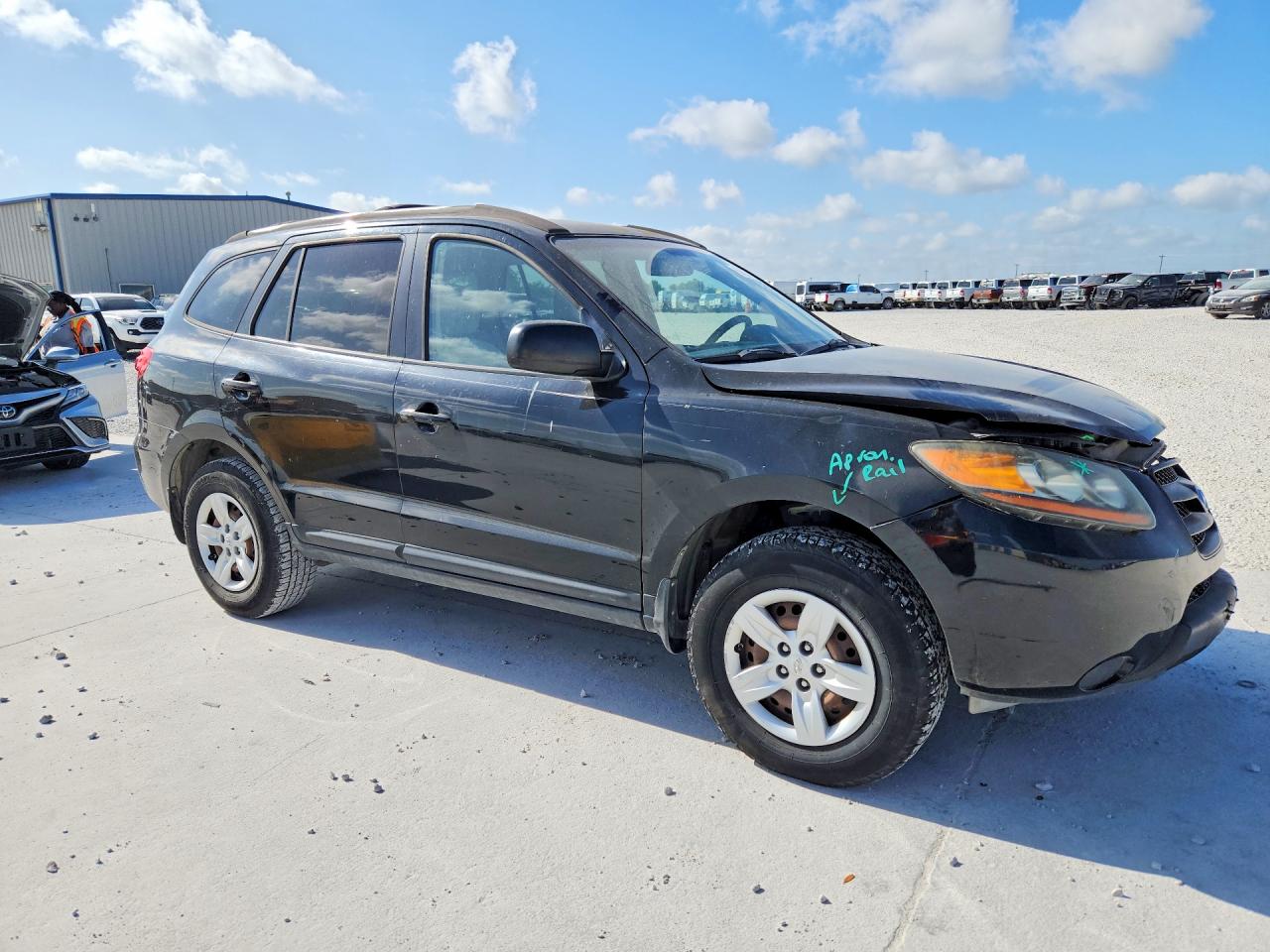 2009 Hyundai Santa Fe Gls Black vin: 5NMSG13D19H250045