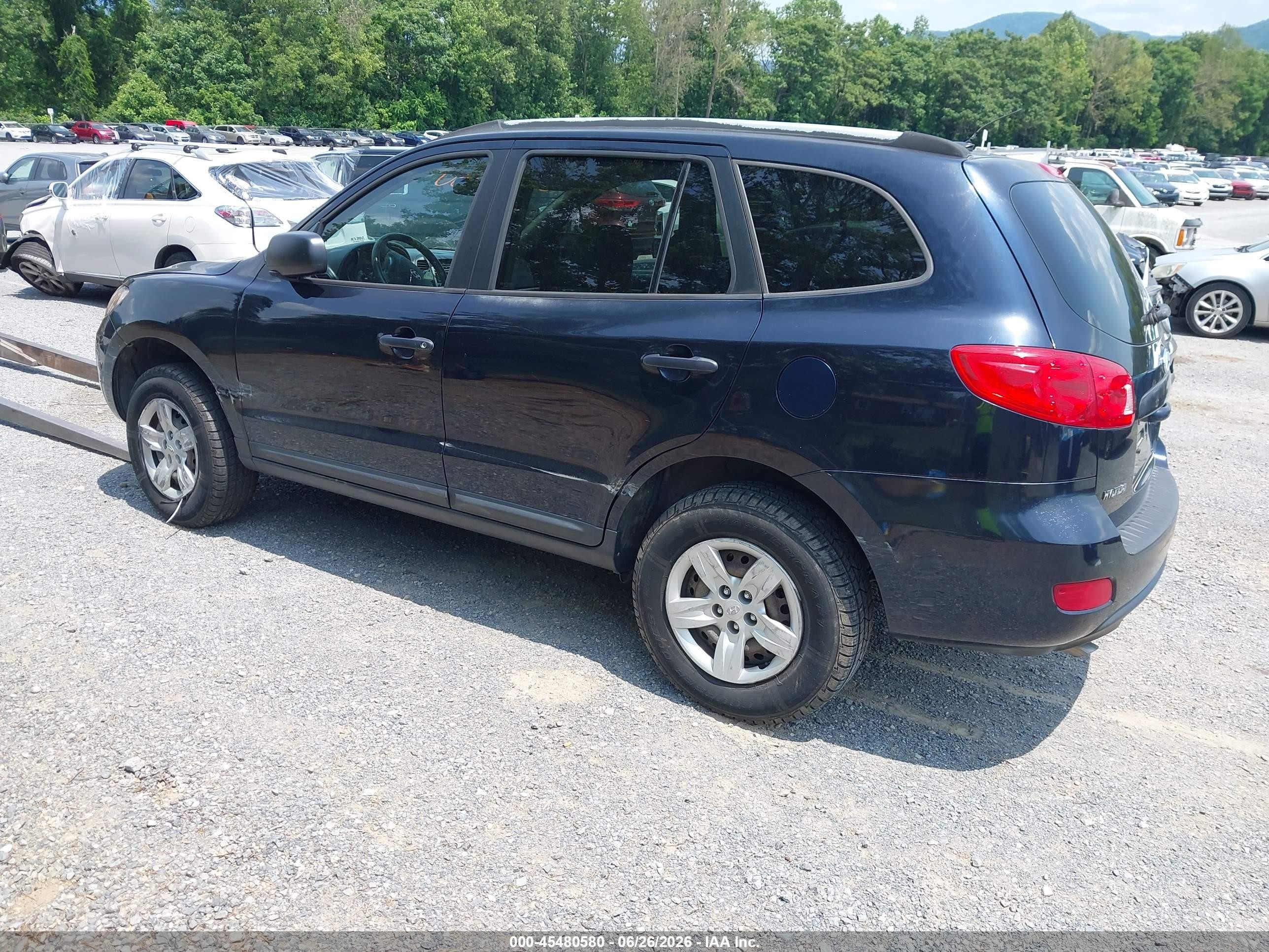 2009 Hyundai Santa Fe Gls Black vin: 5NMSG13D19H251390