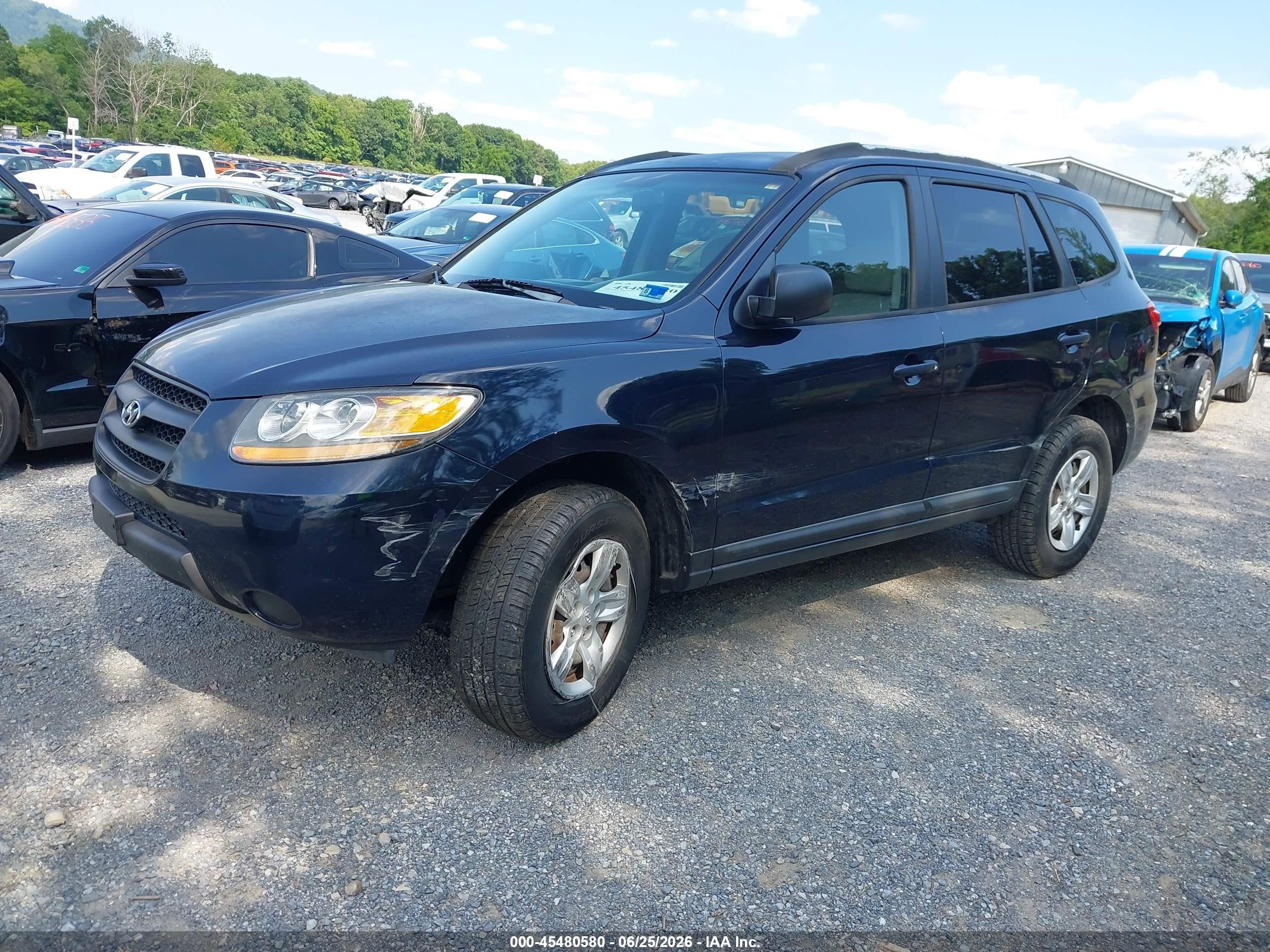 2009 Hyundai Santa Fe Gls Black vin: 5NMSG13D19H251390