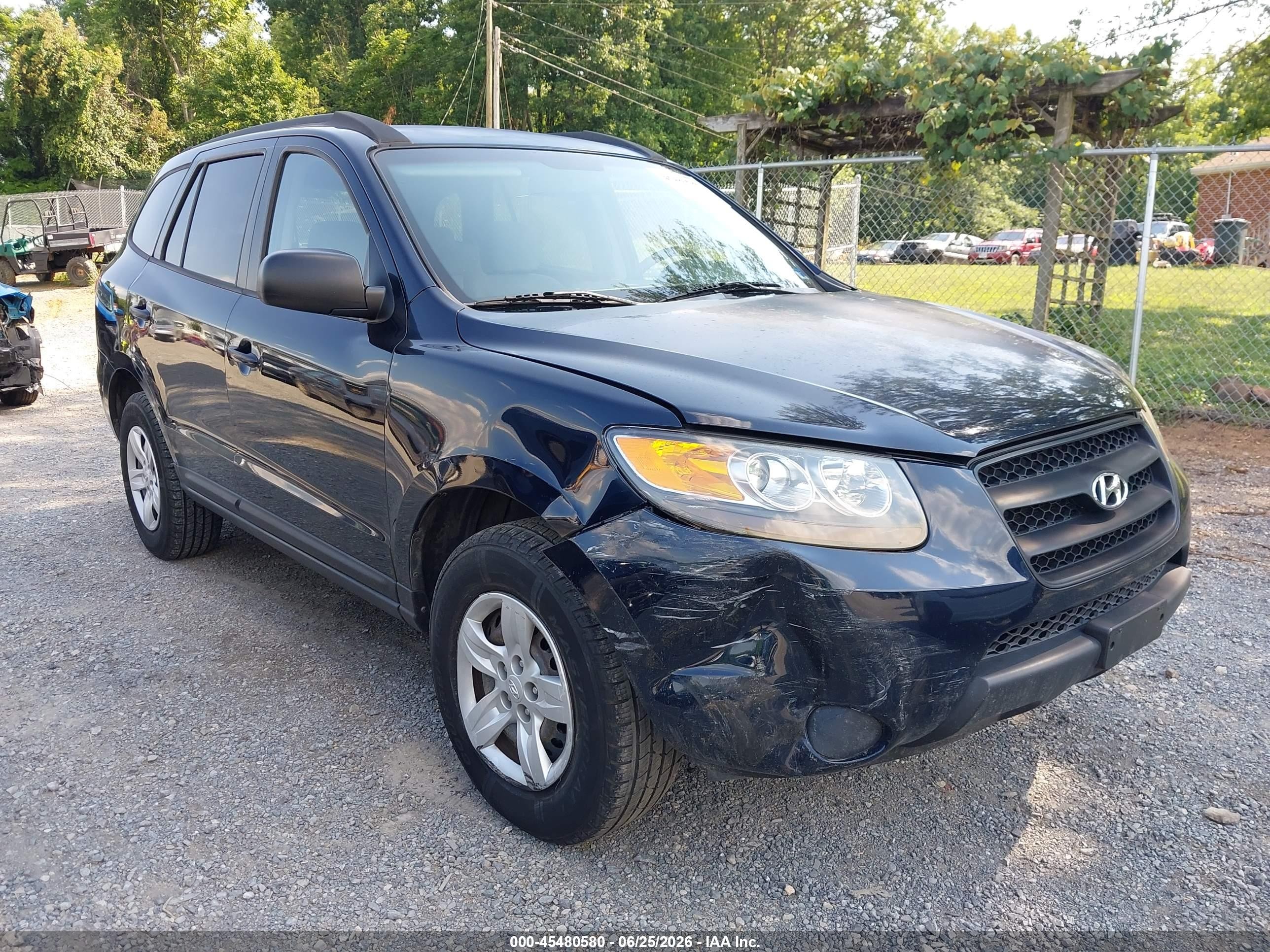2009 Hyundai Santa Fe Gls Black vin: 5NMSG13D19H251390