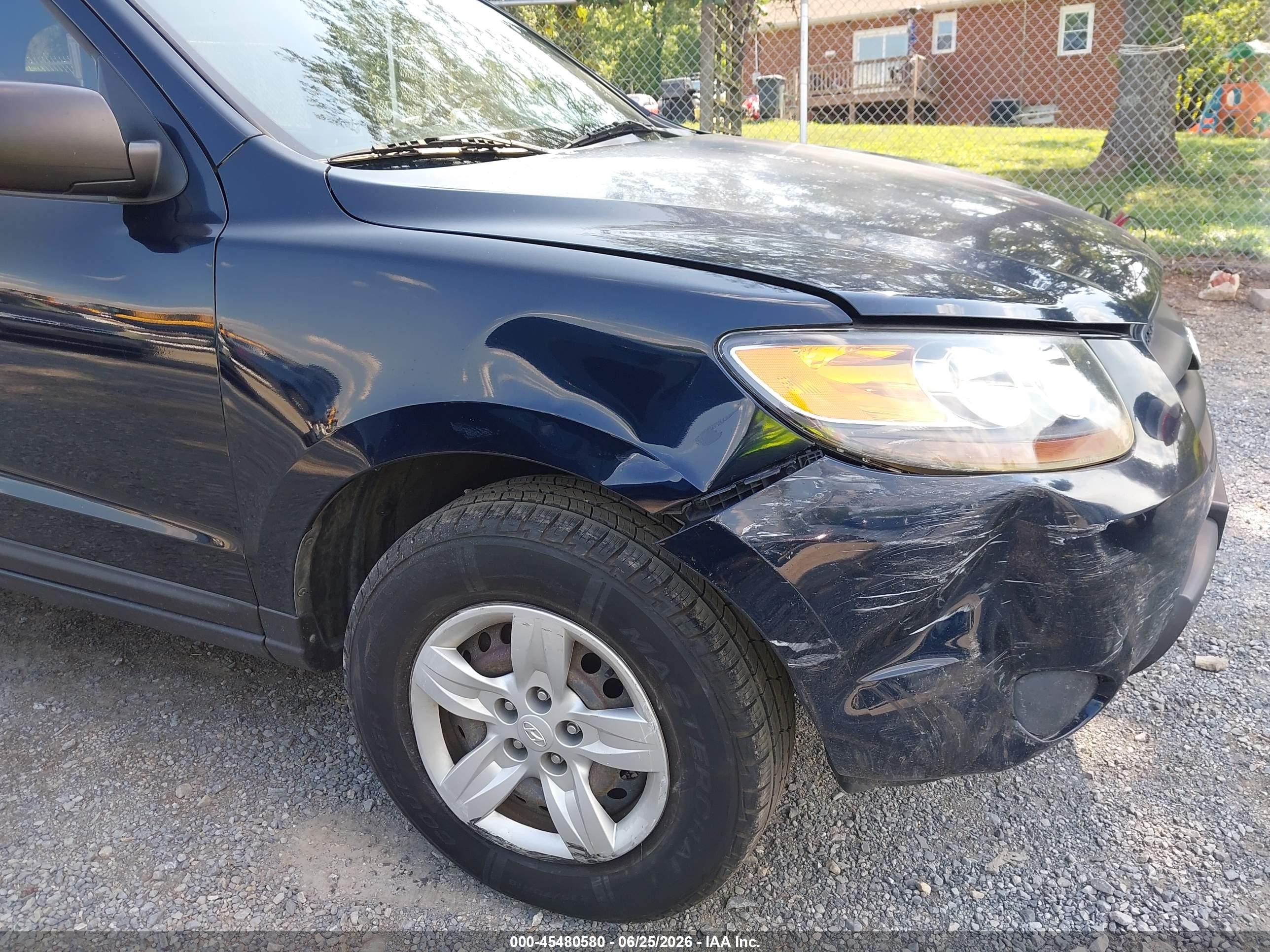 2009 Hyundai Santa Fe Gls Black vin: 5NMSG13D19H251390