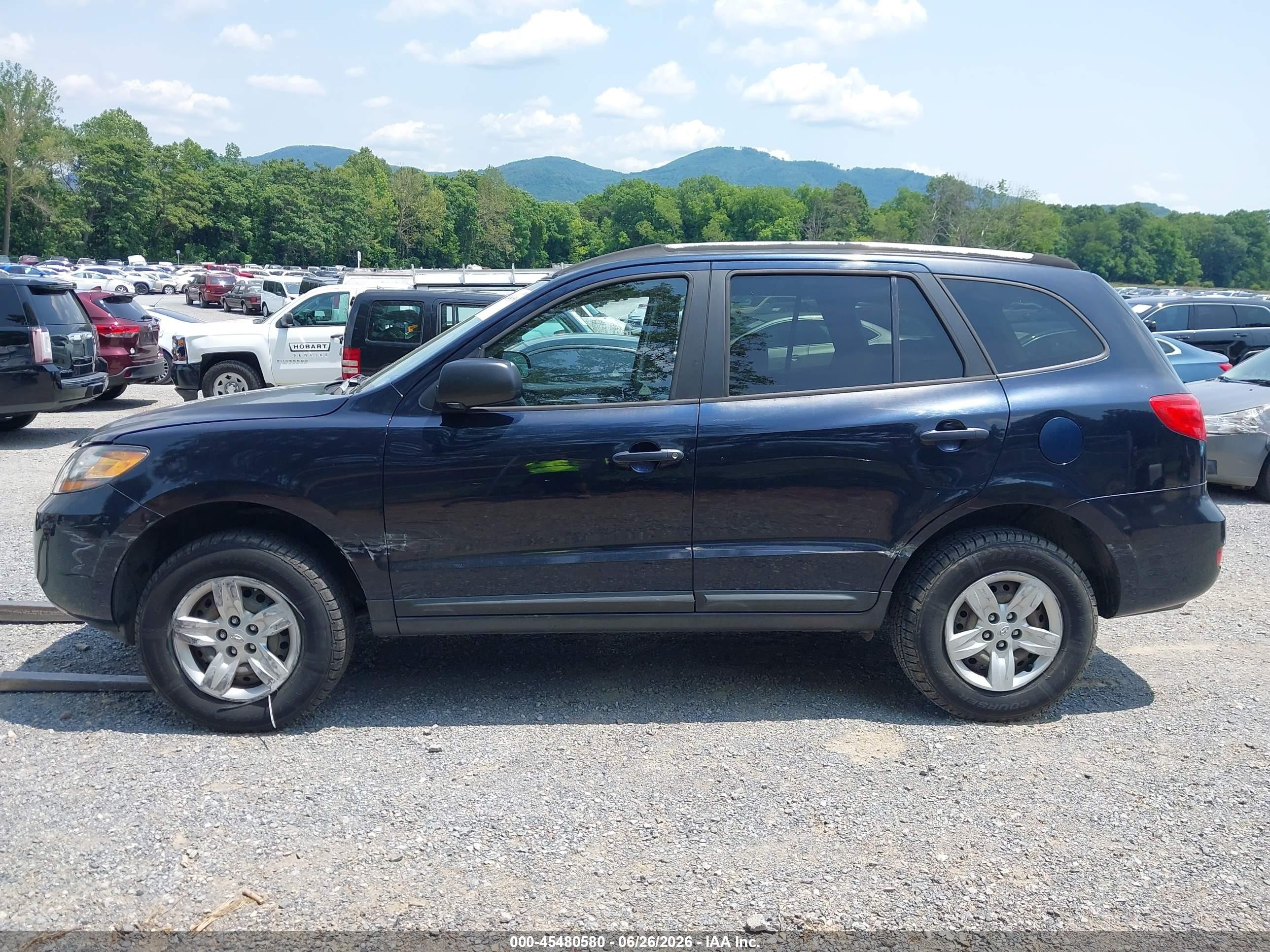 2009 Hyundai Santa Fe Gls Black vin: 5NMSG13D19H251390
