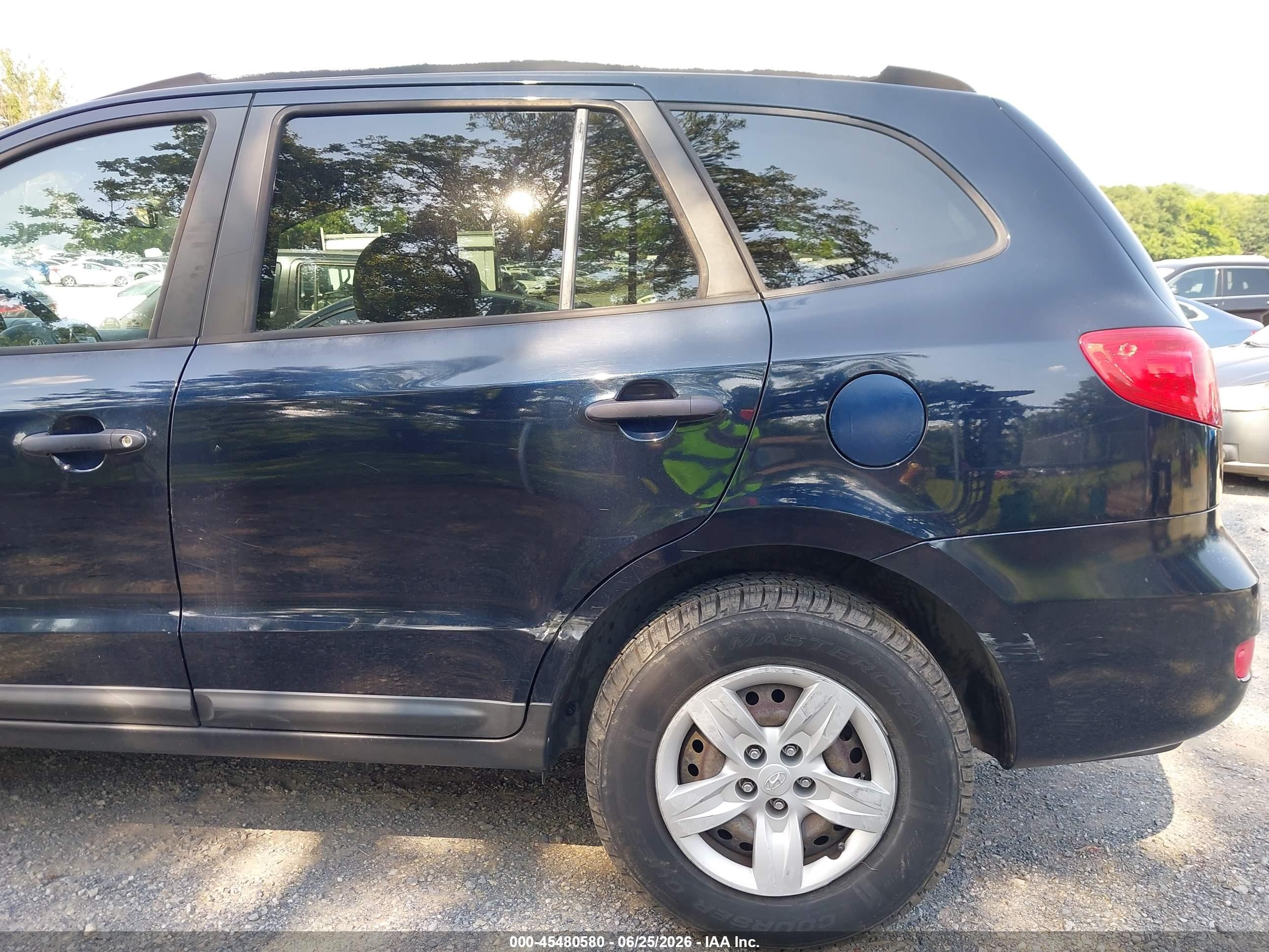 2009 Hyundai Santa Fe Gls Black vin: 5NMSG13D19H251390