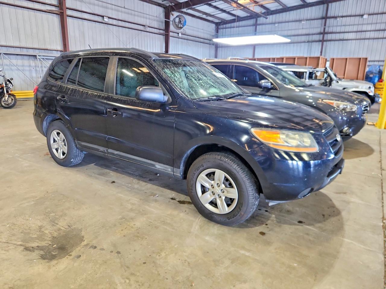 2009 Hyundai Santa Fe Gls Синий vin: 5NMSG13D19H272871