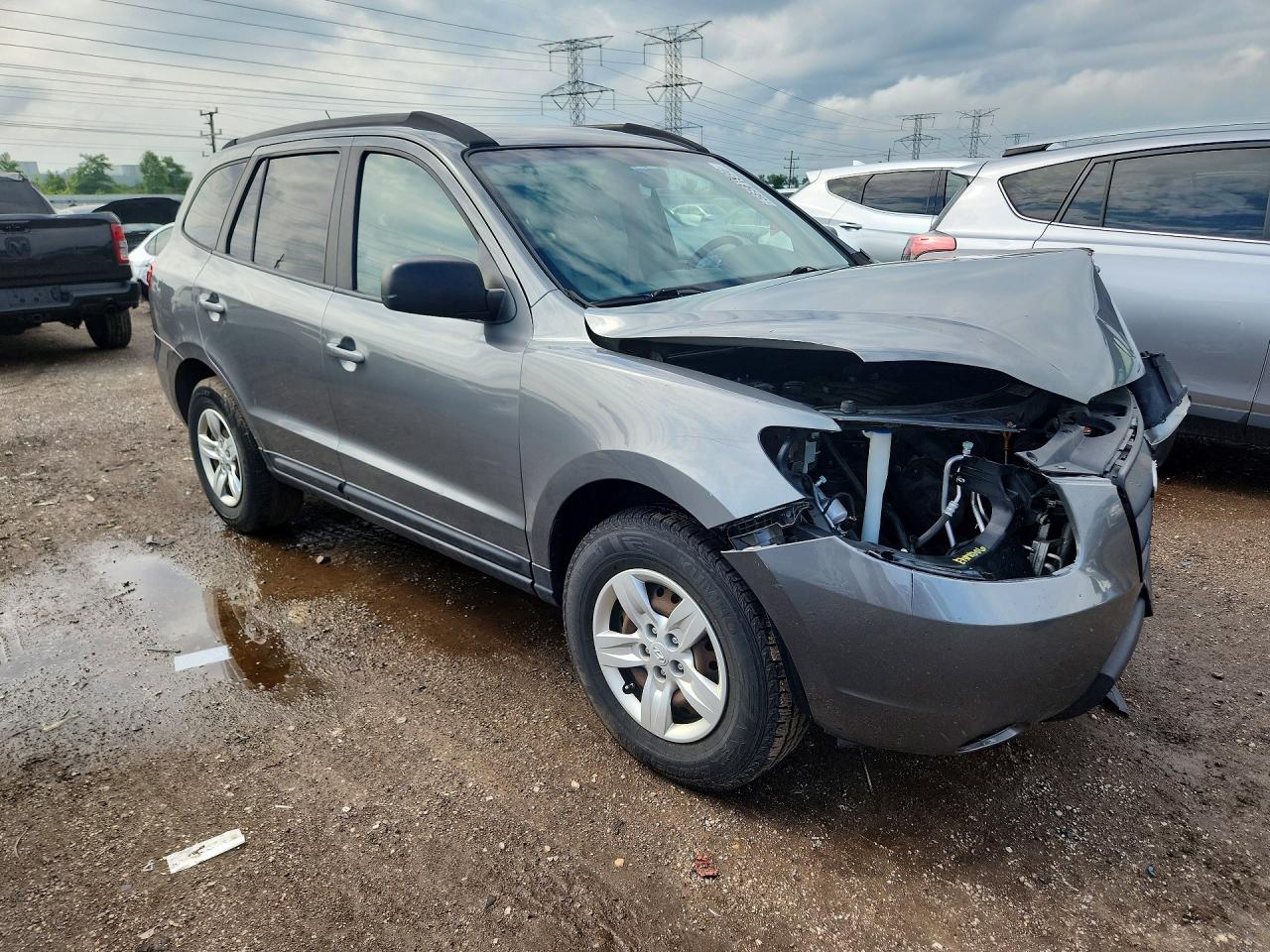 2009 Hyundai Santa Fe Gls Gray vin: 5NMSG13D19H308607