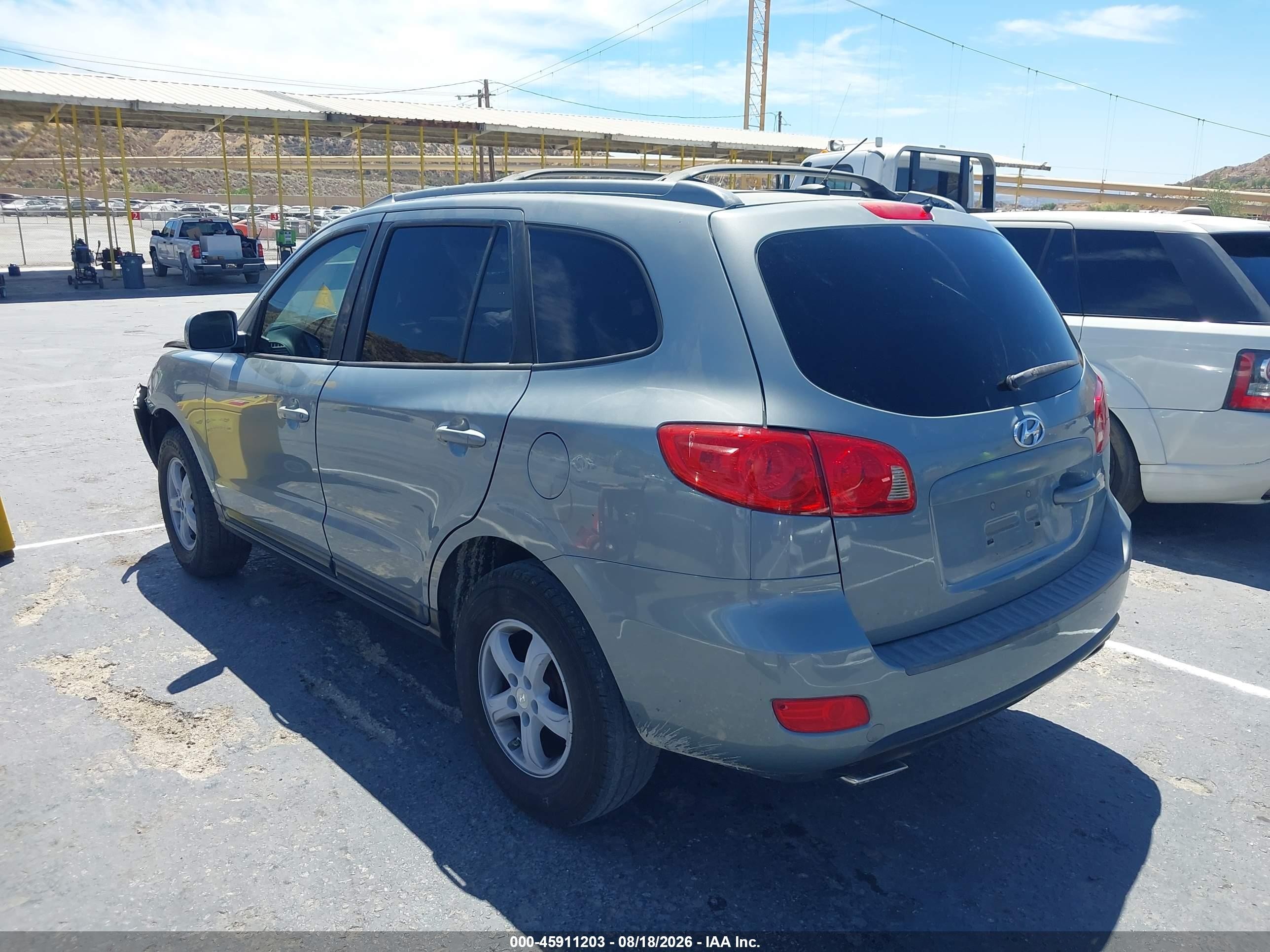 2007 Hyundai Santa Fe Gls Light Blue vin: 5NMSG13D27H054595