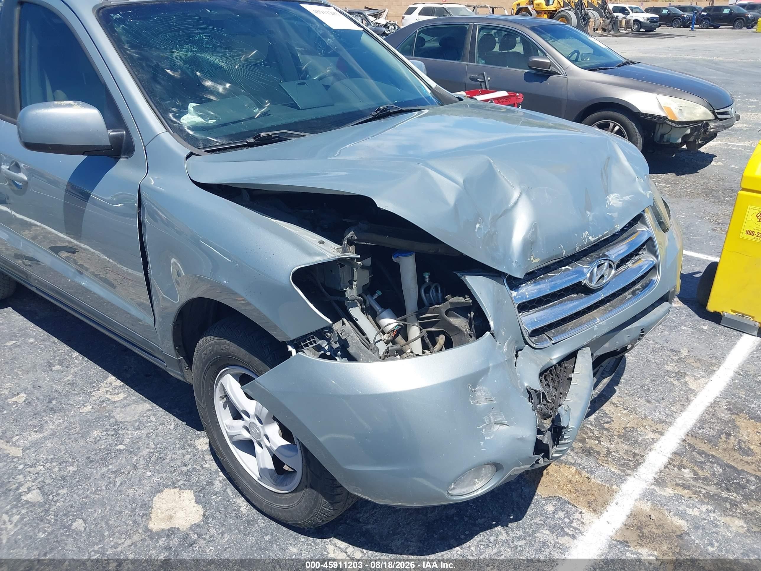 2007 Hyundai Santa Fe Gls Light Blue vin: 5NMSG13D27H054595