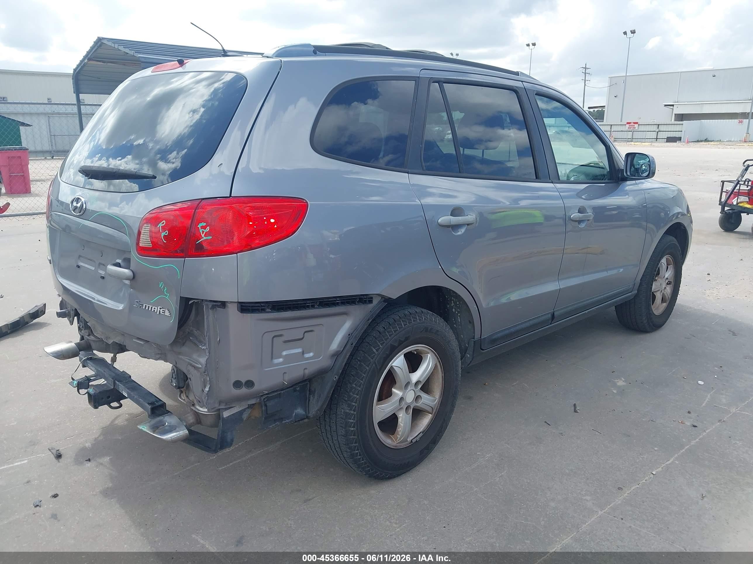 2007 Hyundai Santa Fe Gls Gray vin: 5NMSG13D27H075379