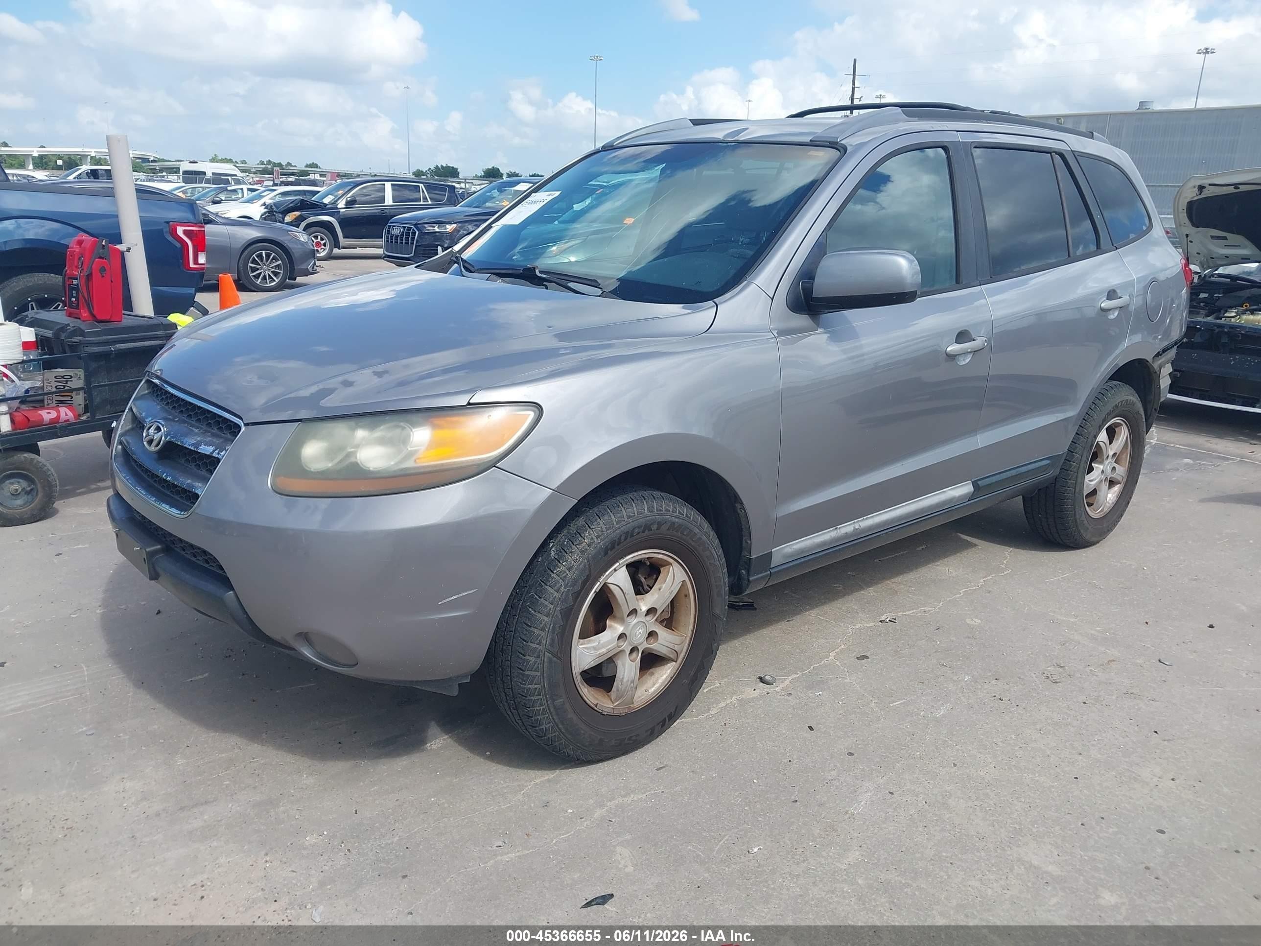 2007 Hyundai Santa Fe Gls Gray vin: 5NMSG13D27H075379