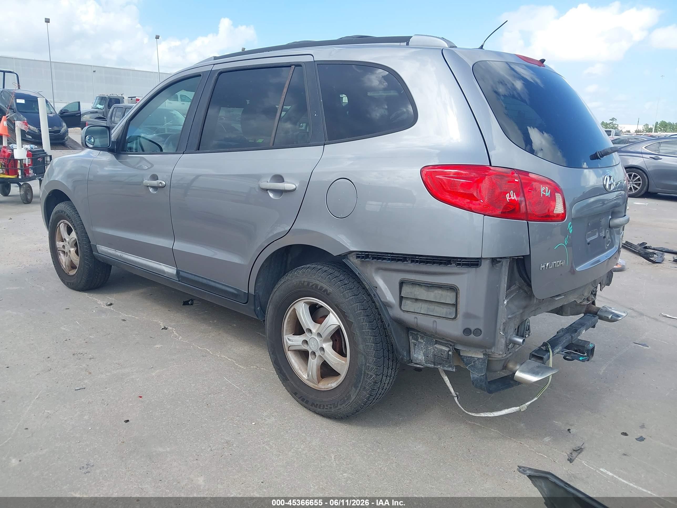 2007 Hyundai Santa Fe Gls Gray vin: 5NMSG13D27H075379