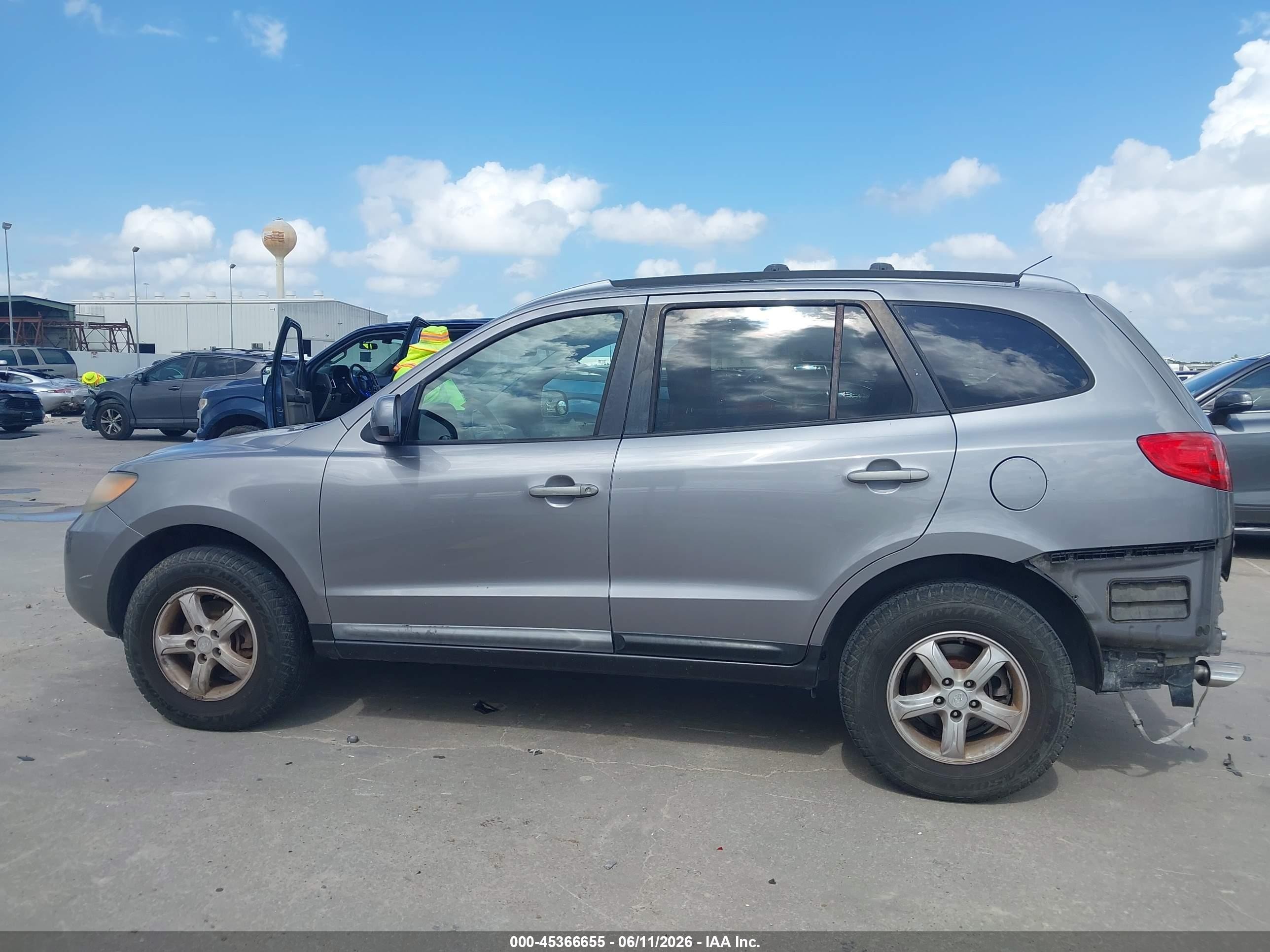 2007 Hyundai Santa Fe Gls Gray vin: 5NMSG13D27H075379
