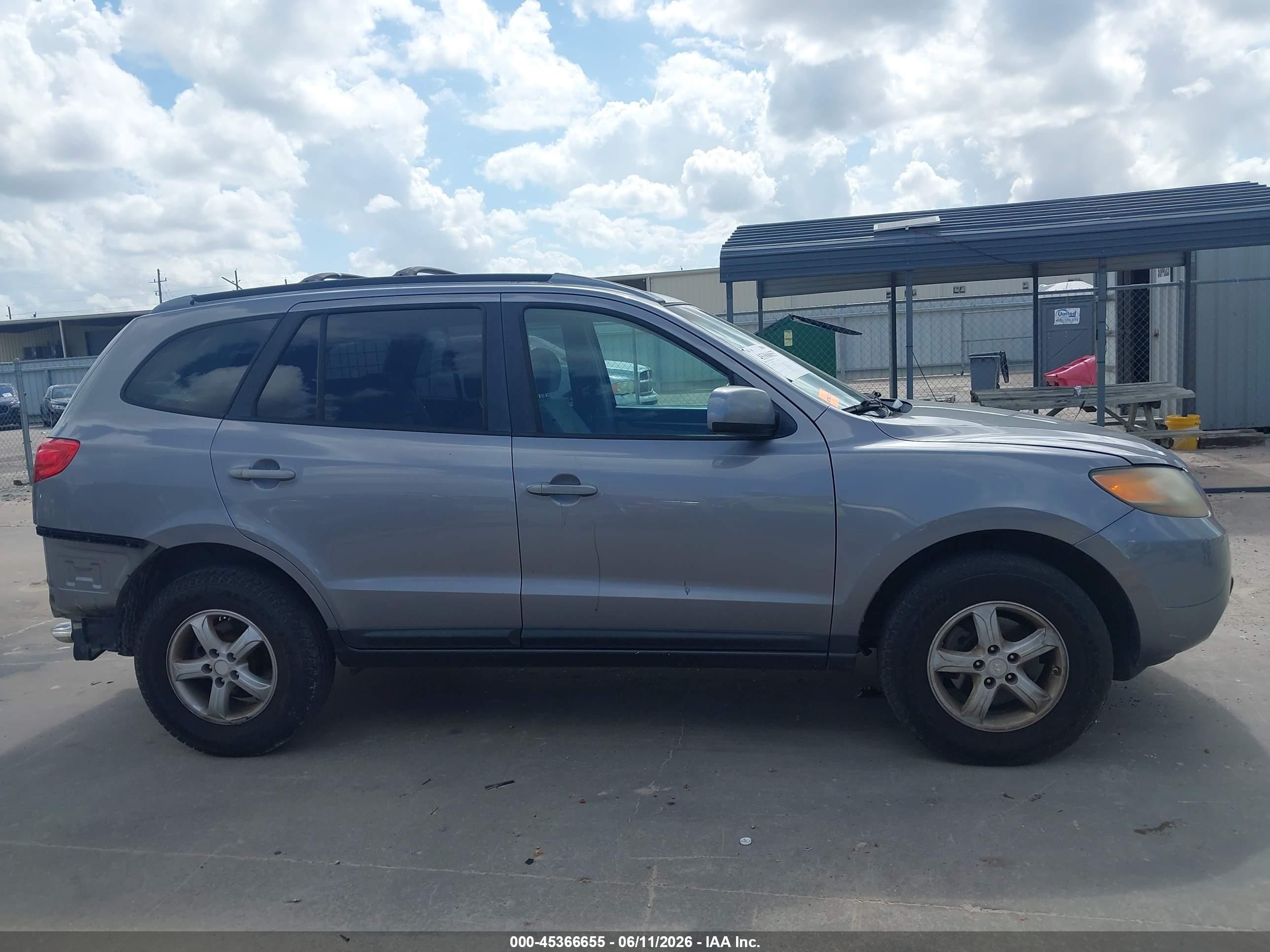 2007 Hyundai Santa Fe Gls Gray vin: 5NMSG13D27H075379