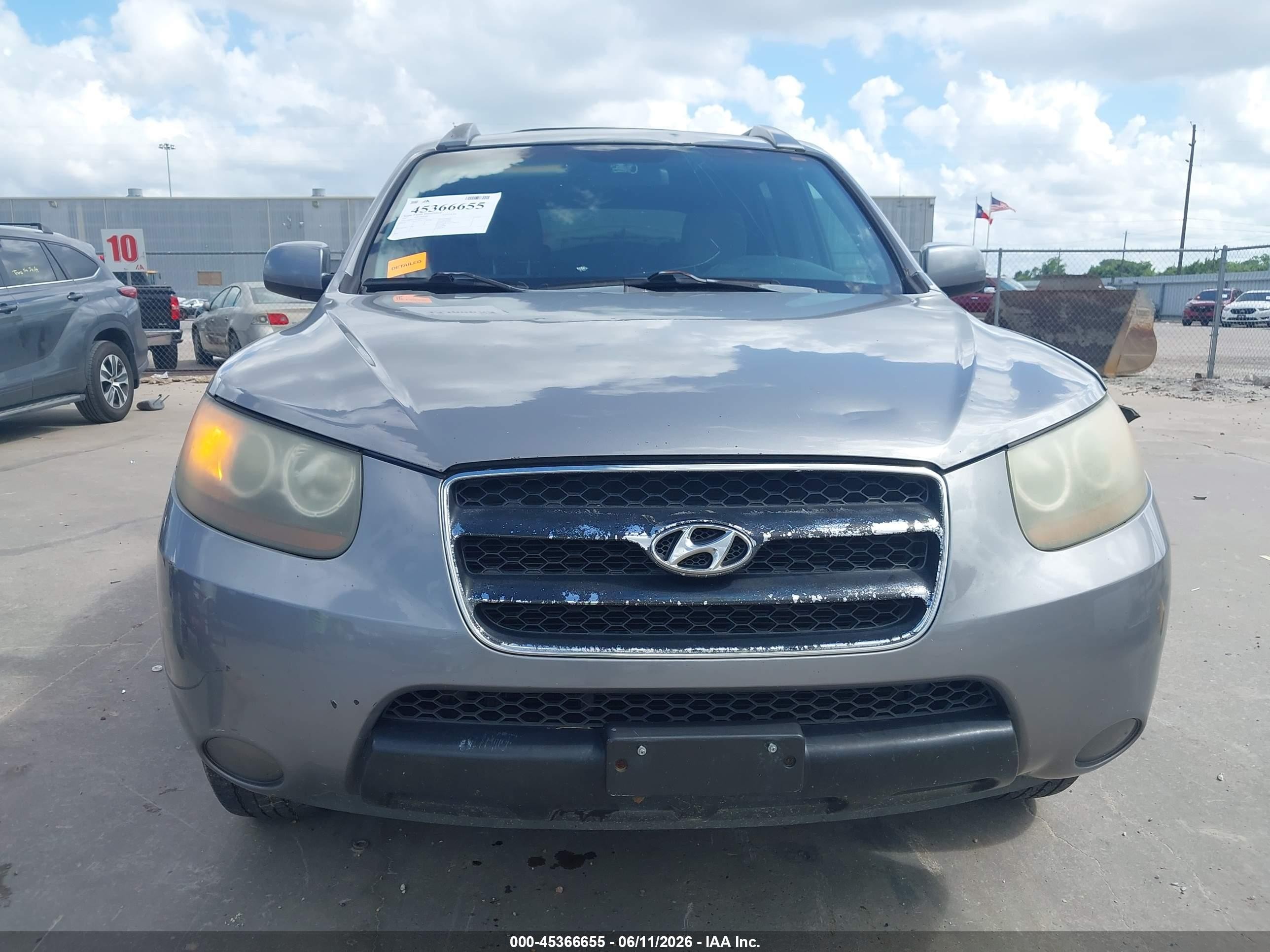 2007 Hyundai Santa Fe Gls Gray vin: 5NMSG13D27H075379