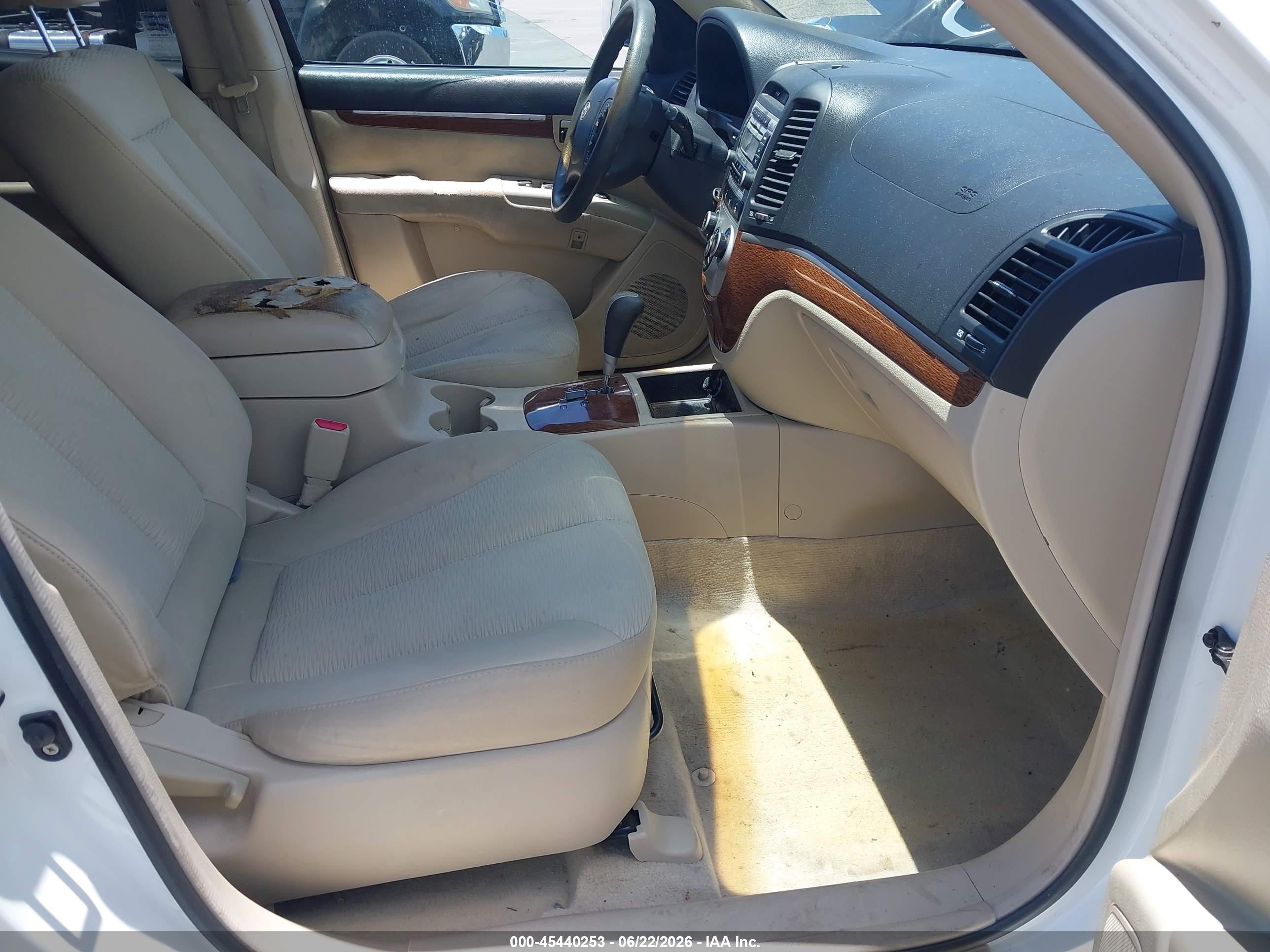2007 Hyundai Santa Fe Gls White vin: 5NMSG13D27H080713