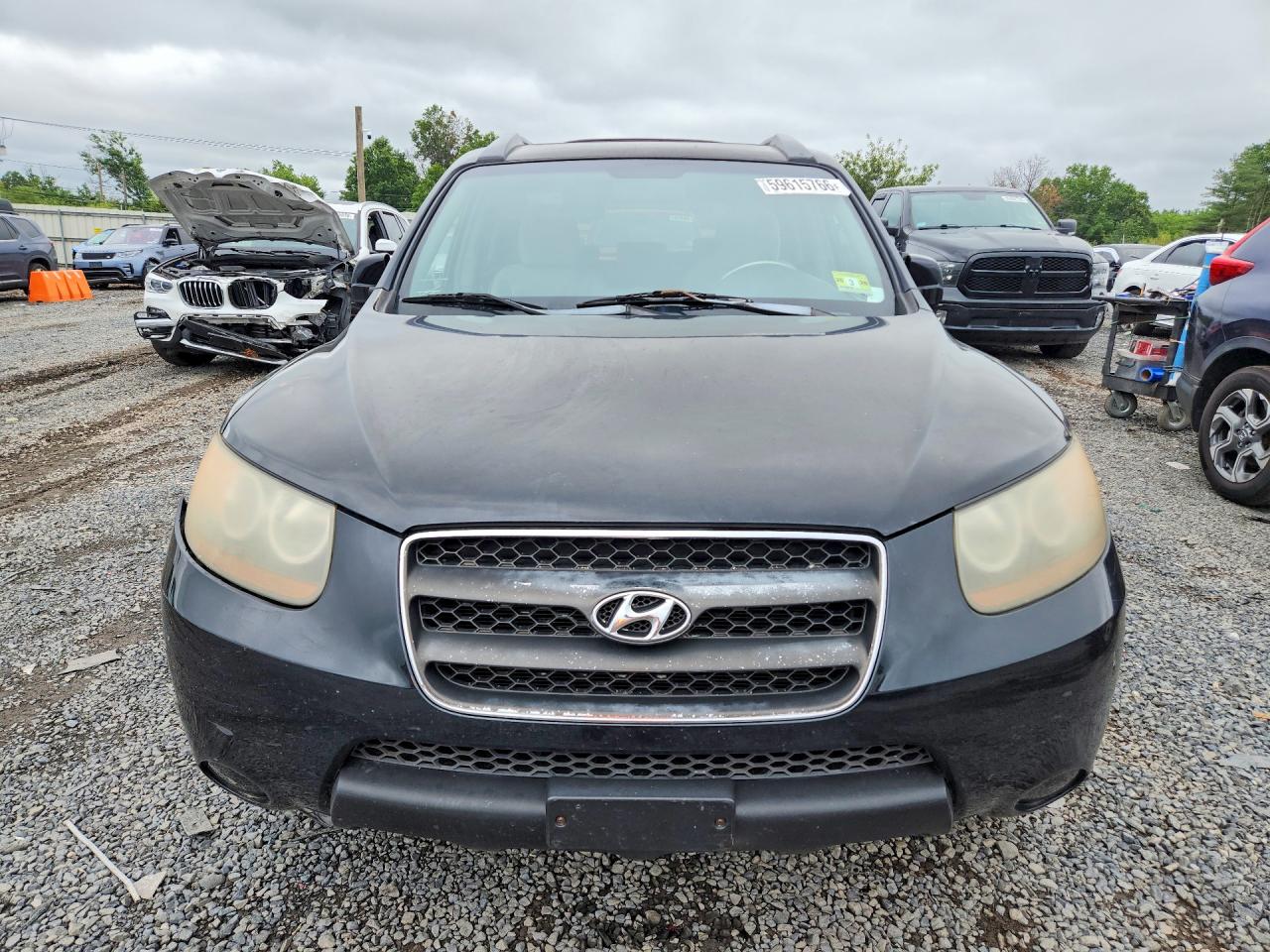 2007 Hyundai Santa Fe Gls Black vin: 5NMSG13D27H103164