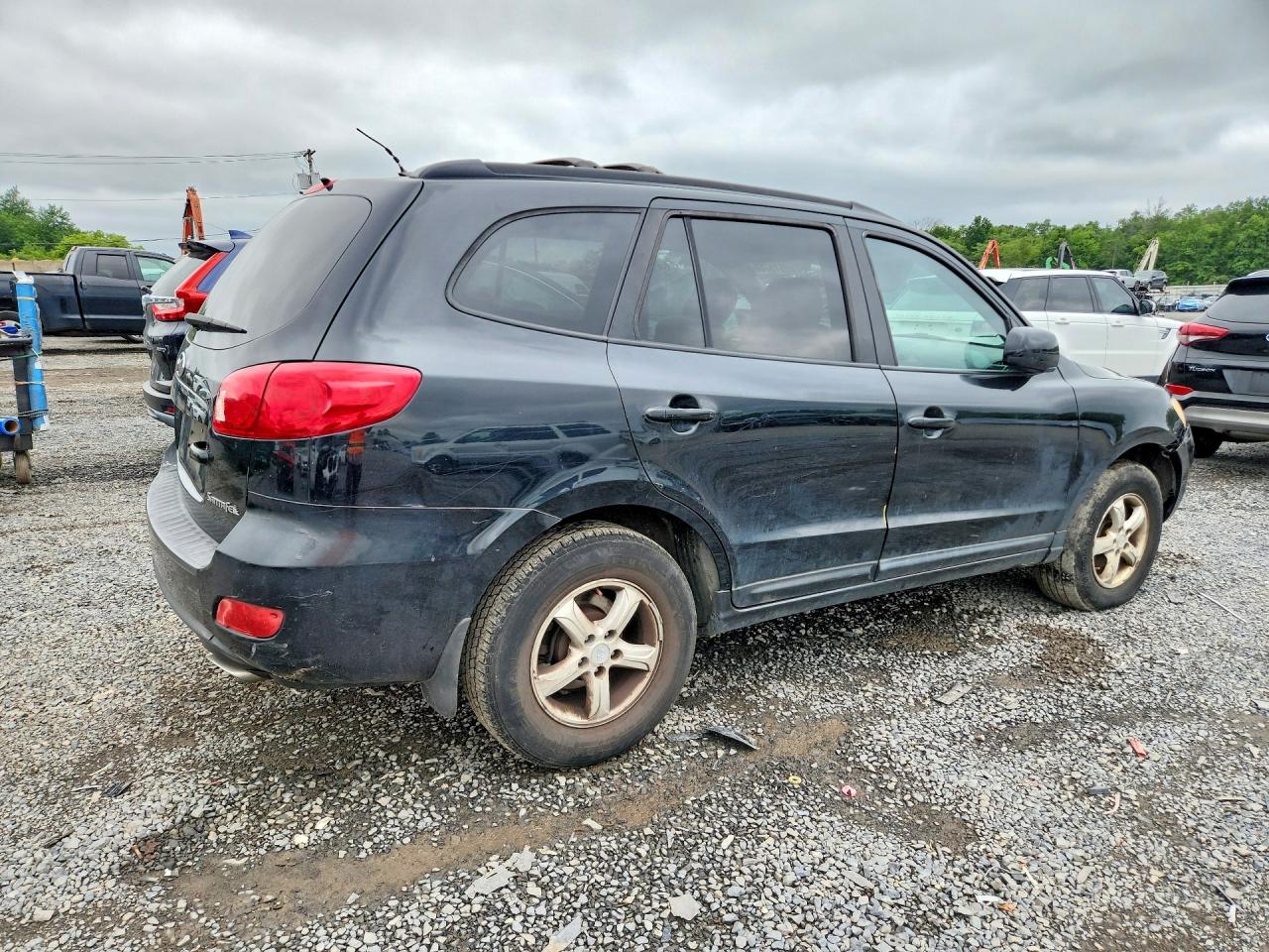 2007 Hyundai Santa Fe Gls Black vin: 5NMSG13D27H103164