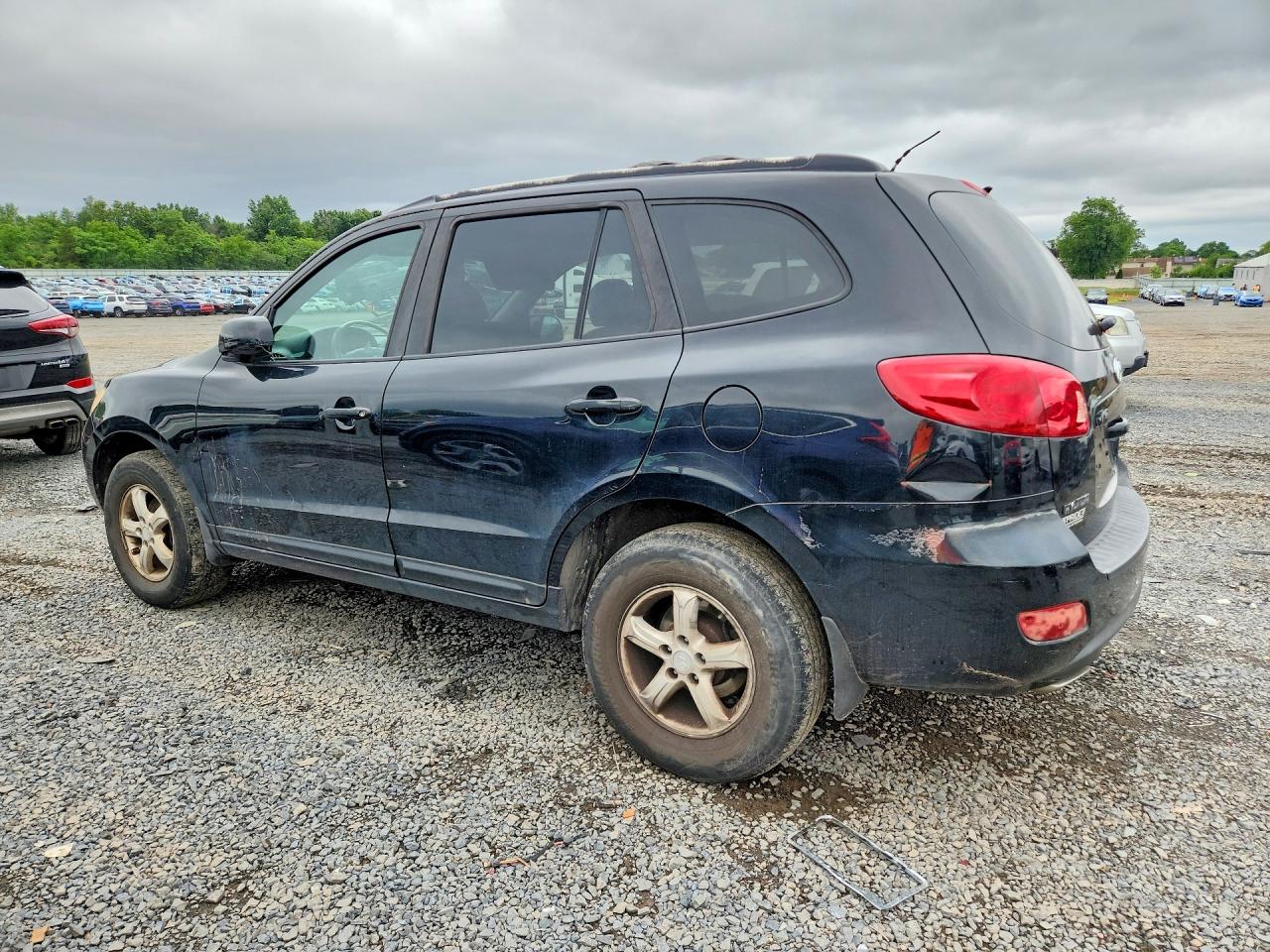 2007 Hyundai Santa Fe Gls Black vin: 5NMSG13D27H103164