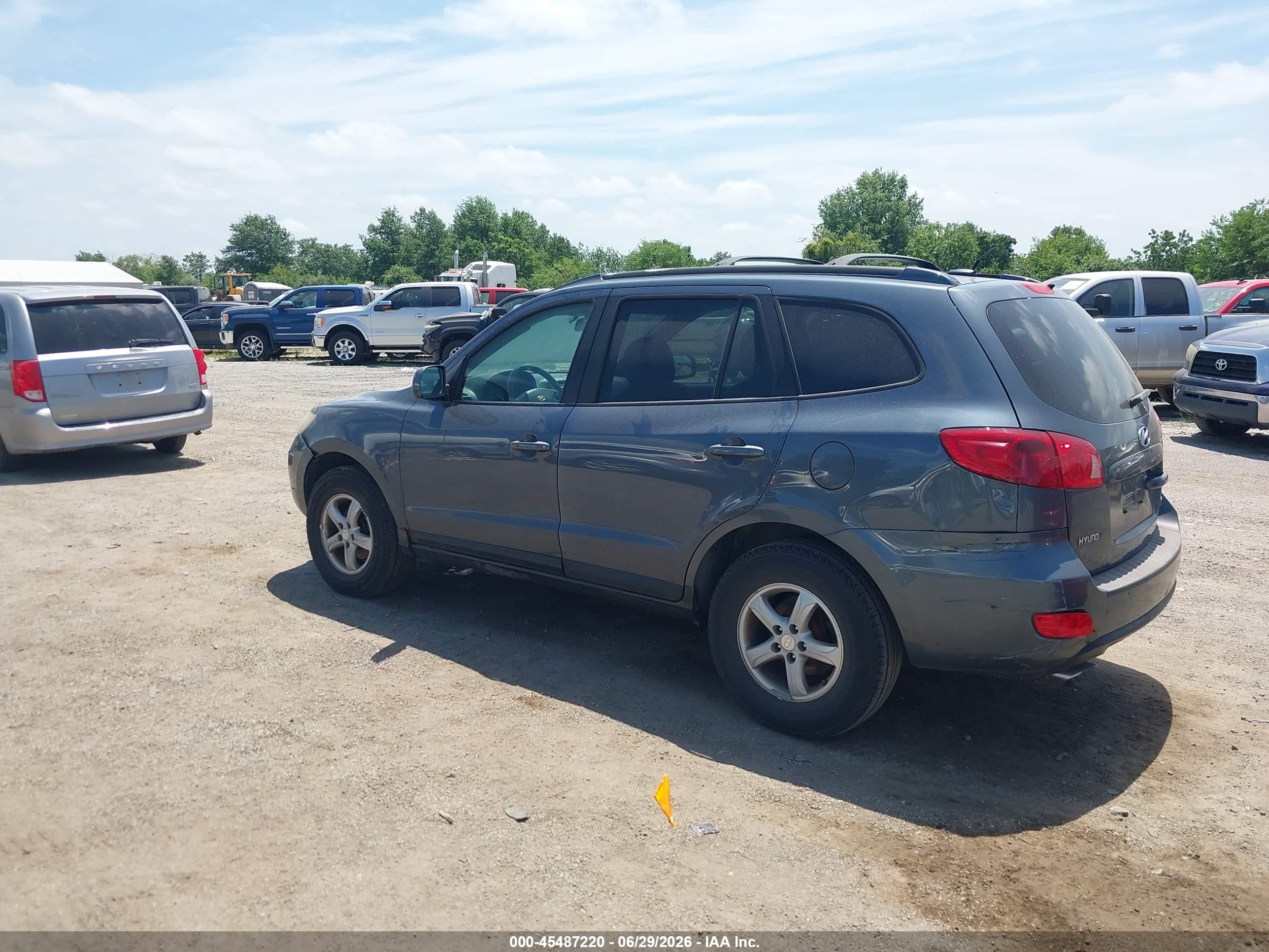 2007 Hyundai Santa Fe Gls Gray vin: 5NMSG13D27H123642