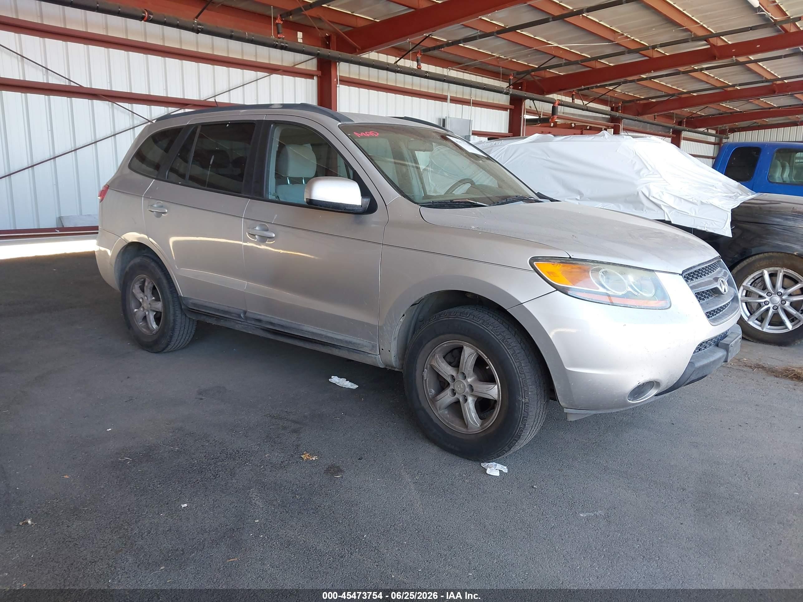 2008 Hyundai Santa Fe Gls Silver vin: 5NMSG13D28H129703