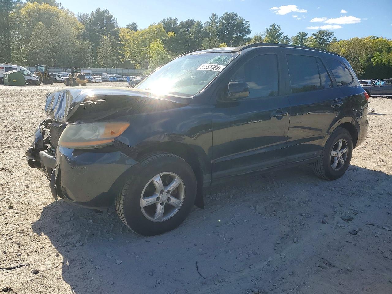 2008 Hyundai Santa Fe Gls Black vin: 5NMSG13D28H132438