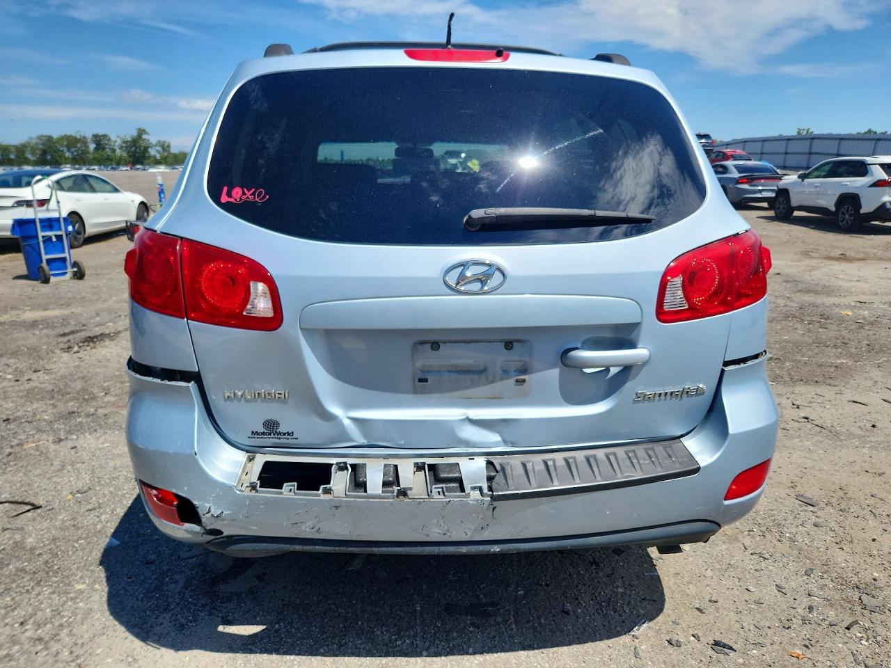 2008 Hyundai Santa Fe Gls Silver vin: 5NMSG13D28H159087