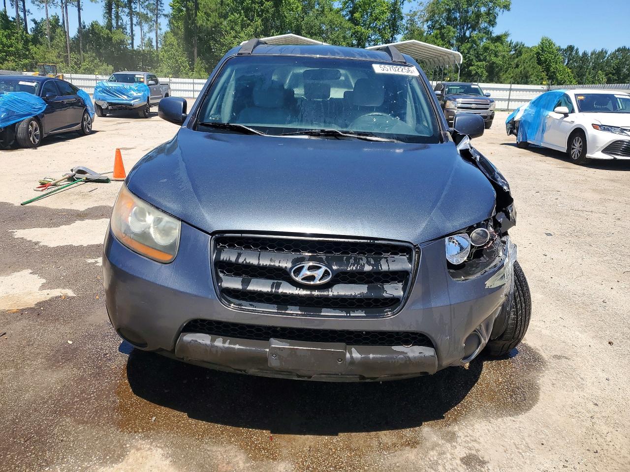2008 Hyundai Santa Fe Gls Gray vin: 5NMSG13D28H171059