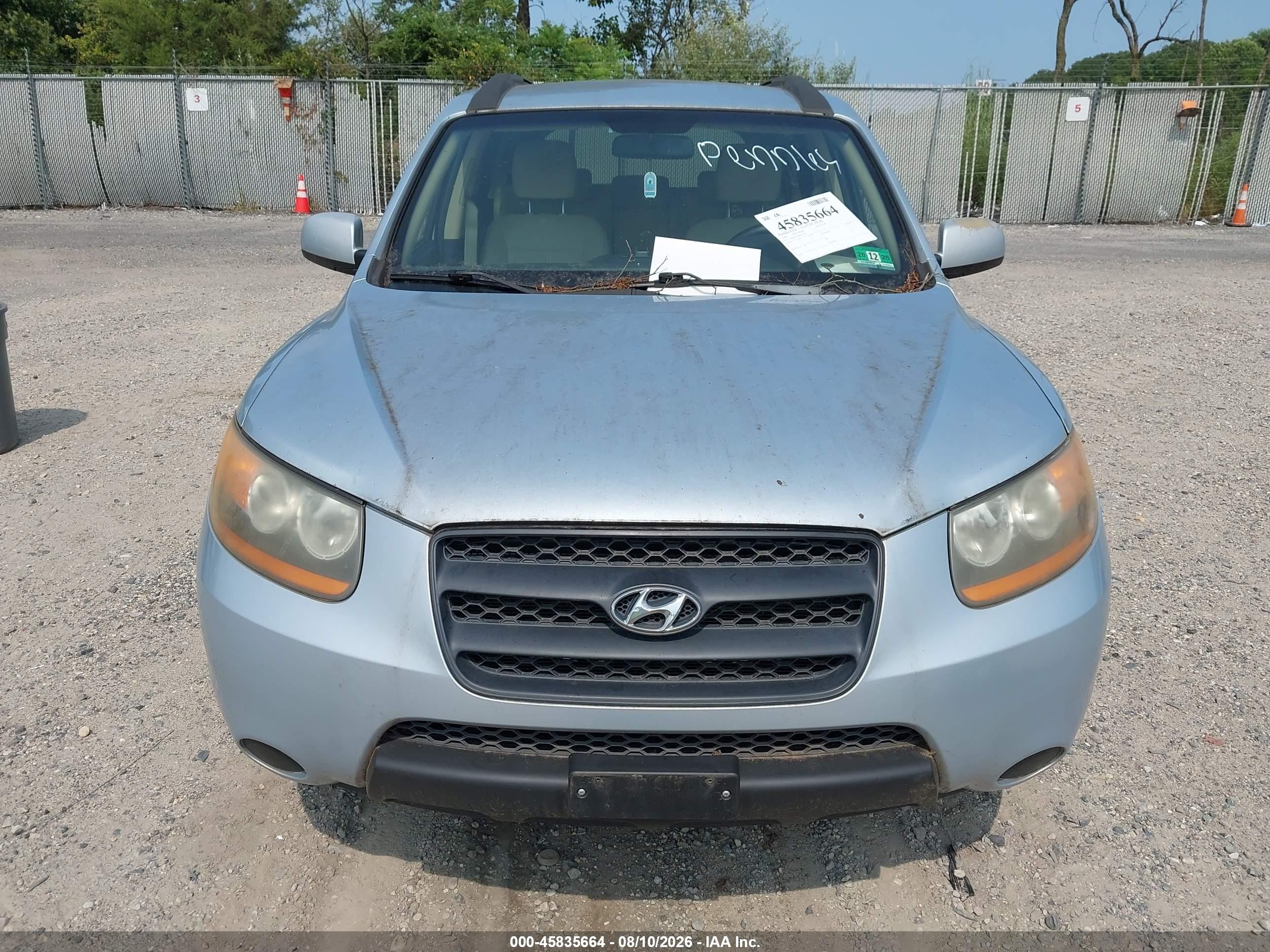 2008 Hyundai Santa Fe Gls Light Blue vin: 5NMSG13D28H172230
