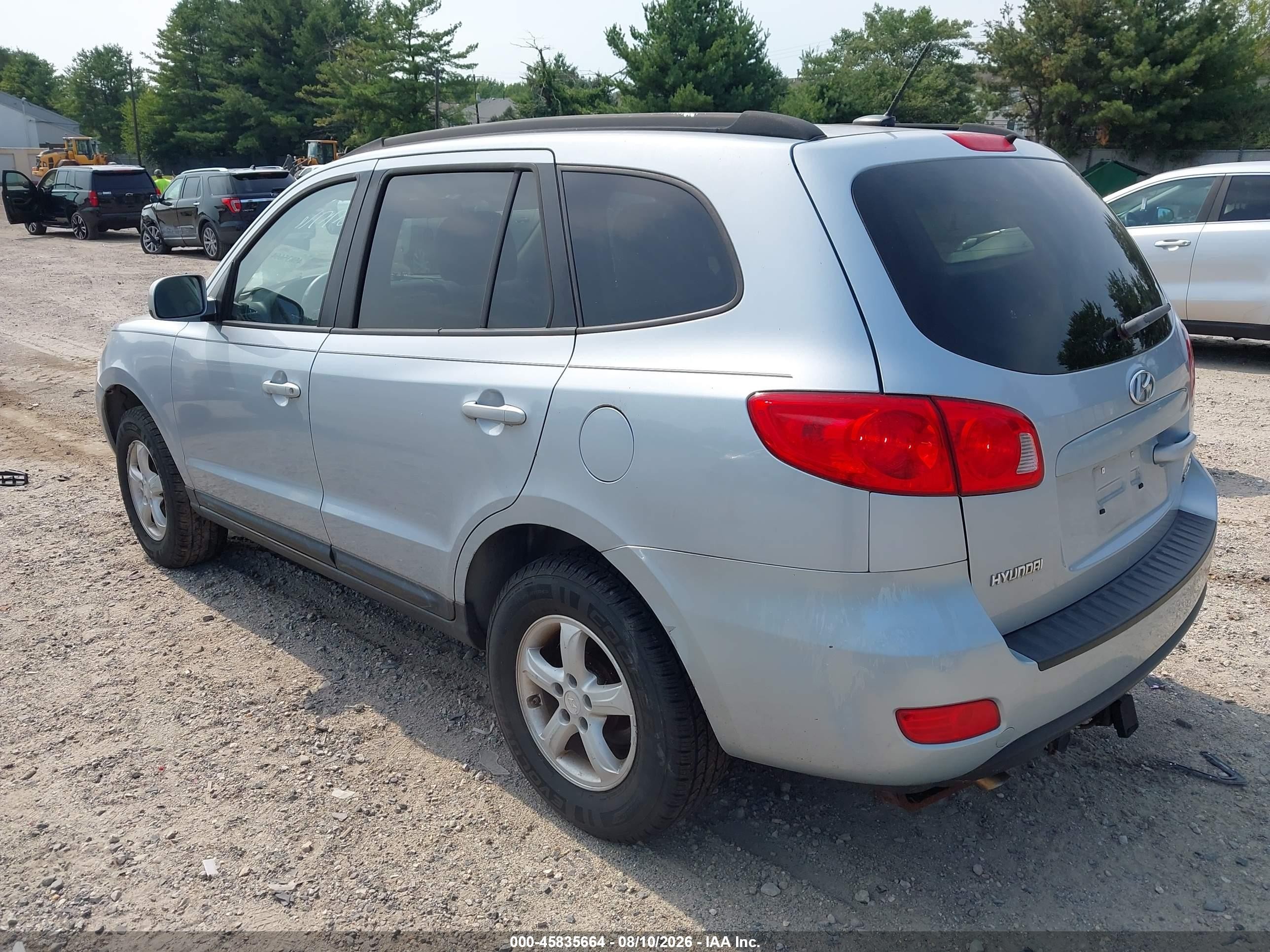 2008 Hyundai Santa Fe Gls Light Blue vin: 5NMSG13D28H172230