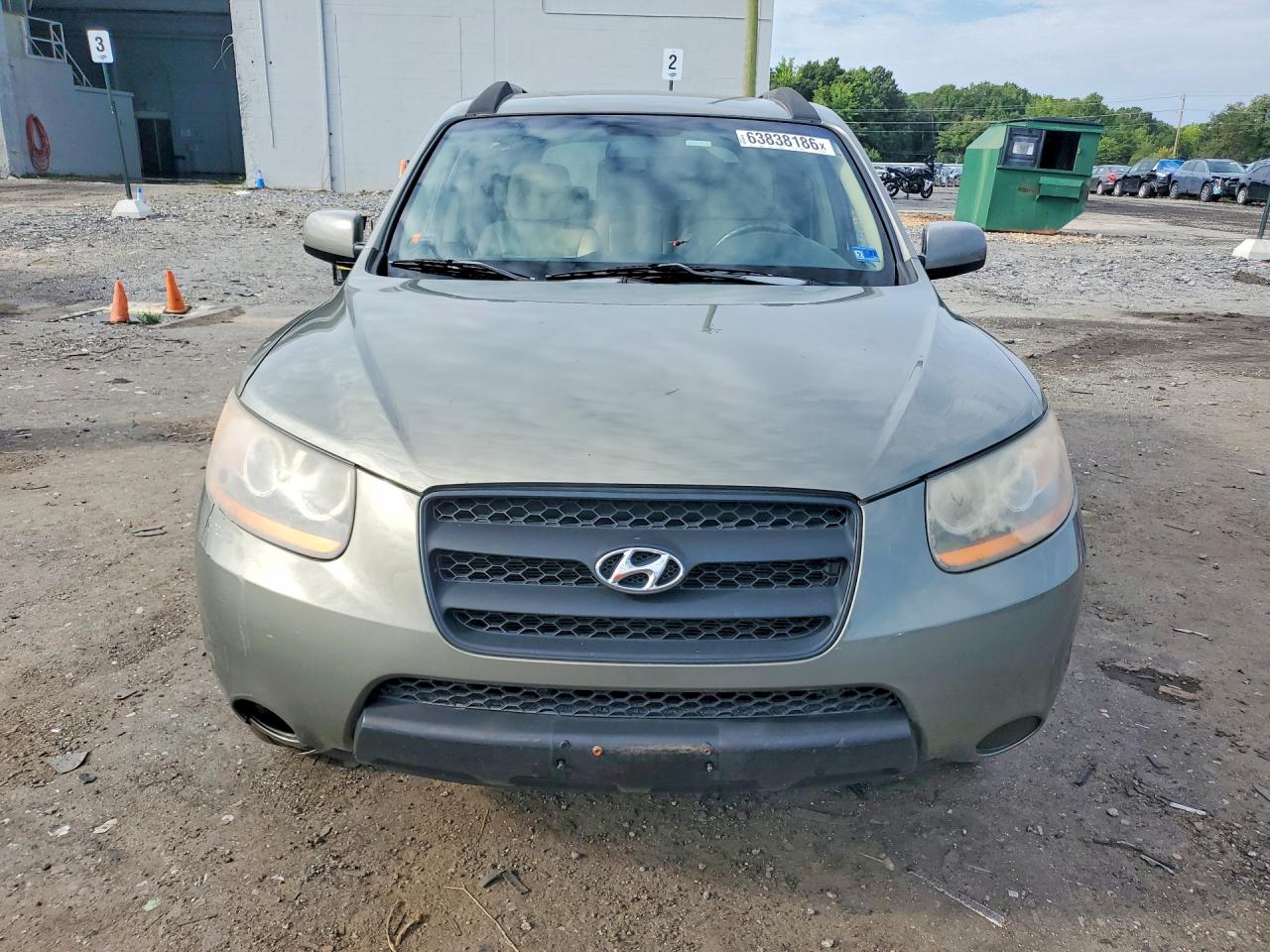 2008 Hyundai Santa Fe Gls Green vin: 5NMSG13D28H178884