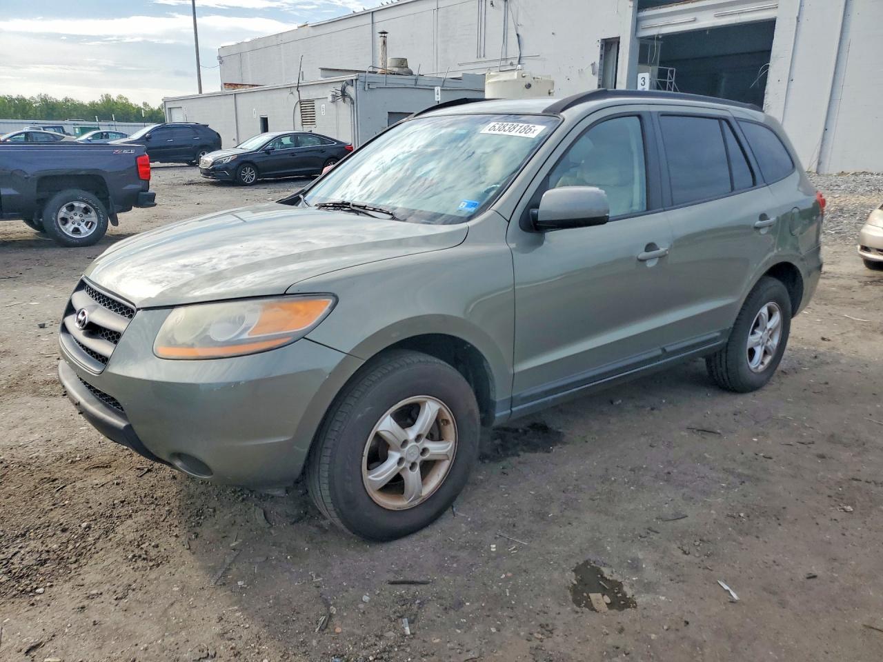 2008 Hyundai Santa Fe Gls Green vin: 5NMSG13D28H178884