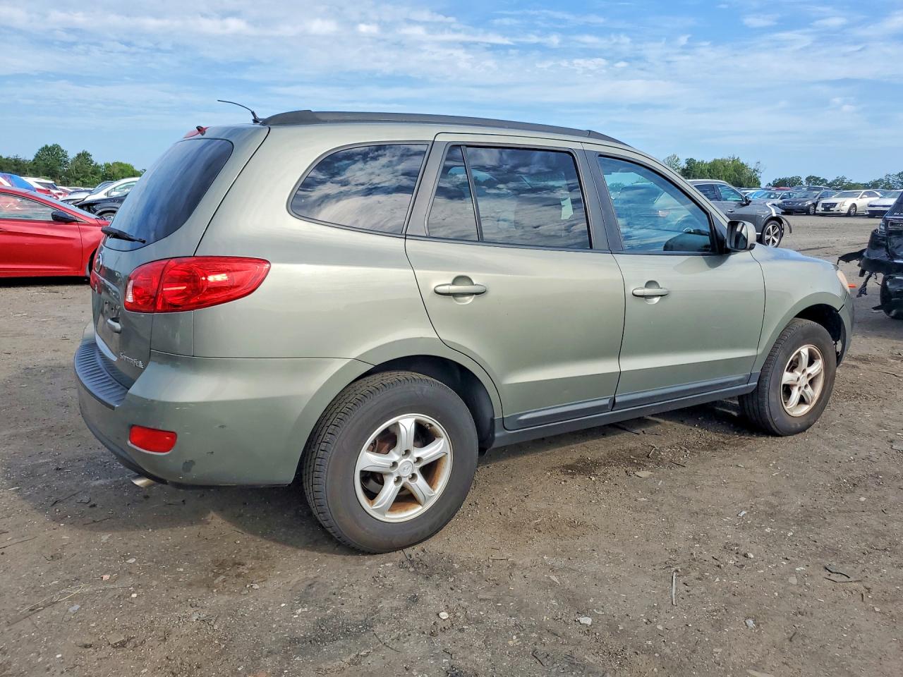 2008 Hyundai Santa Fe Gls Green vin: 5NMSG13D28H178884