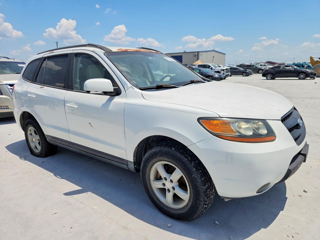 2008 Hyundai Santa Fe Gls Белый vin: 5NMSG13D28H211575