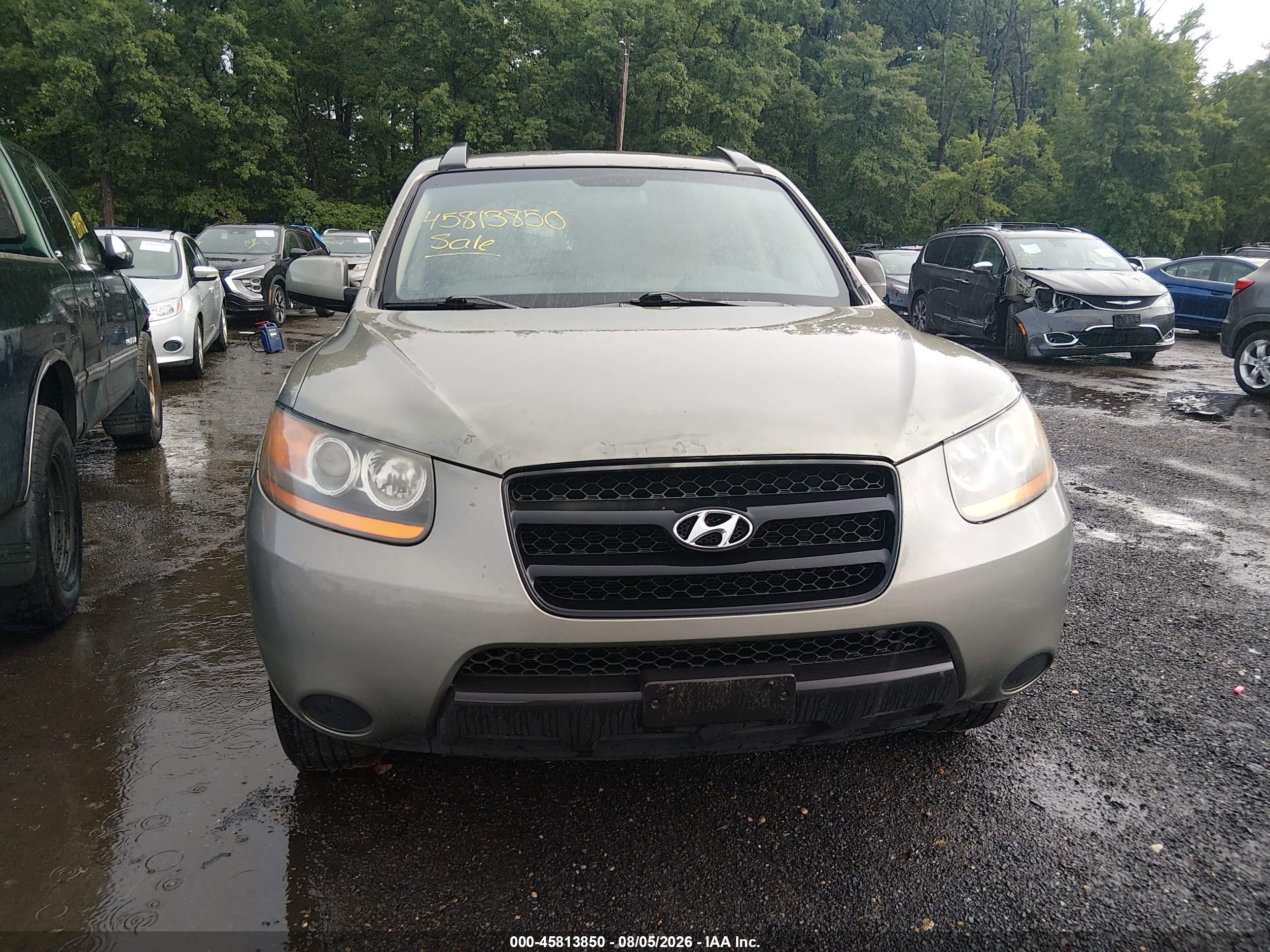 2008 Hyundai Santa Fe Gls Green vin: 5NMSG13D28H214492