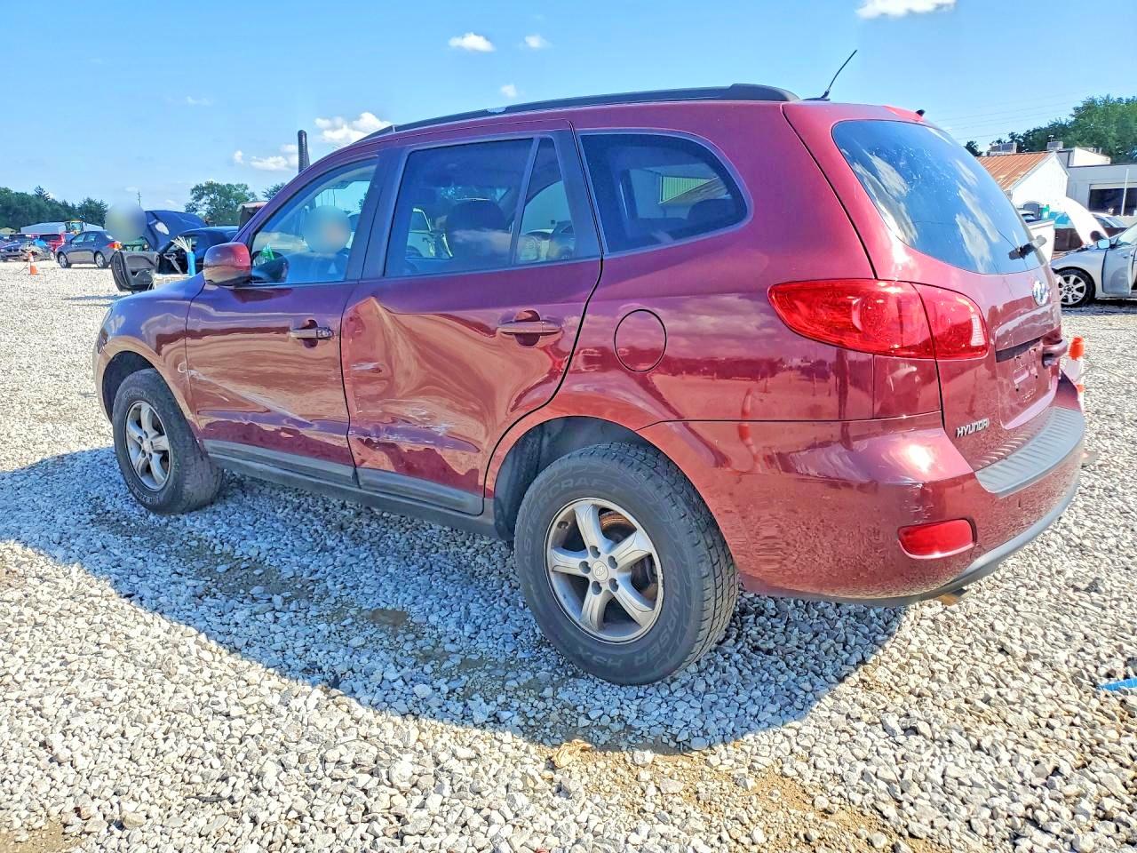 2008 Hyundai Santa Fe Gls Темно-бордовый vin: 5NMSG13D28H225878