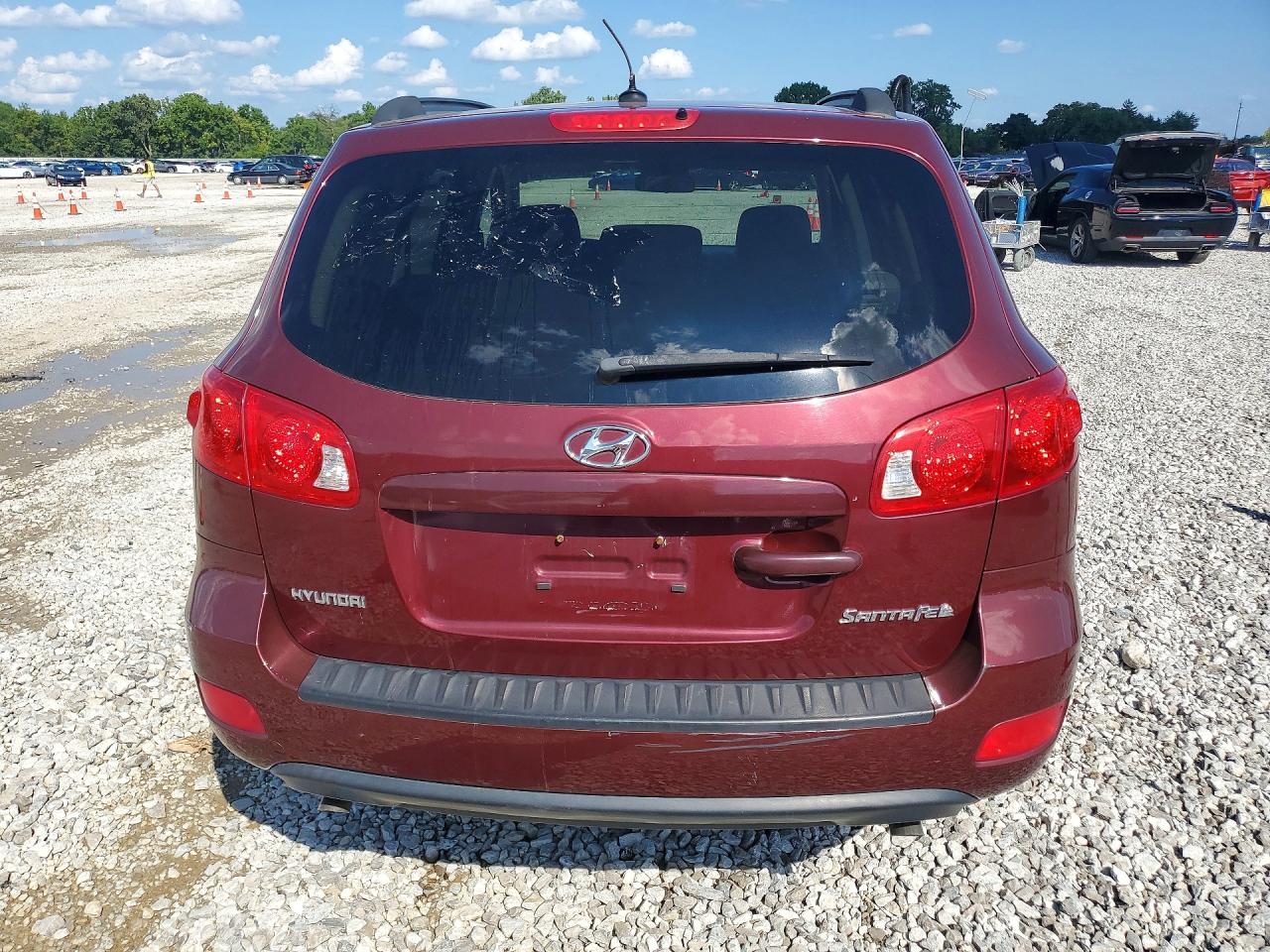 2008 Hyundai Santa Fe Gls Темно-бордовый vin: 5NMSG13D28H225878