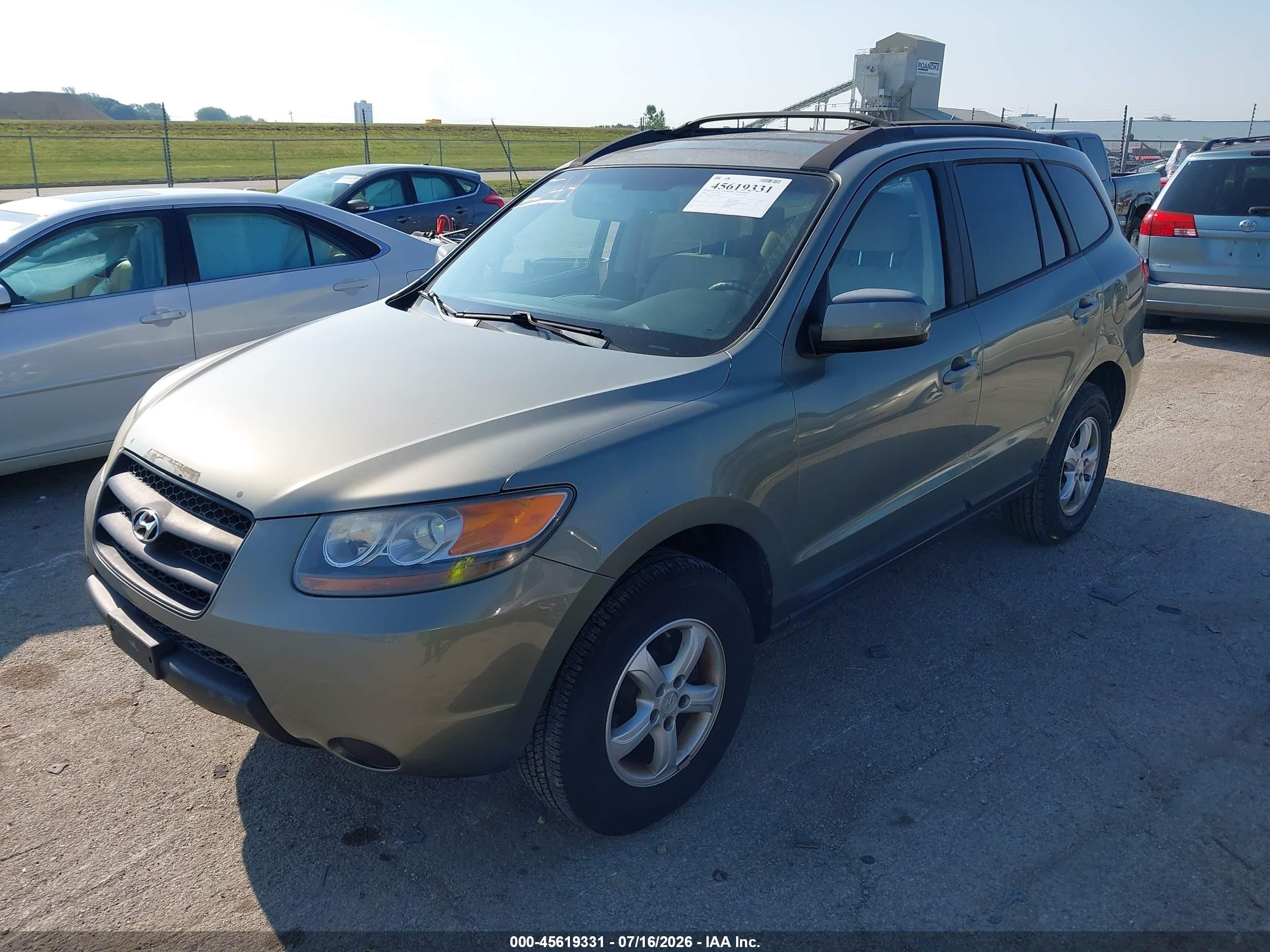 2008 Hyundai Santa Fe Gls Серый vin: 5NMSG13D28H226089