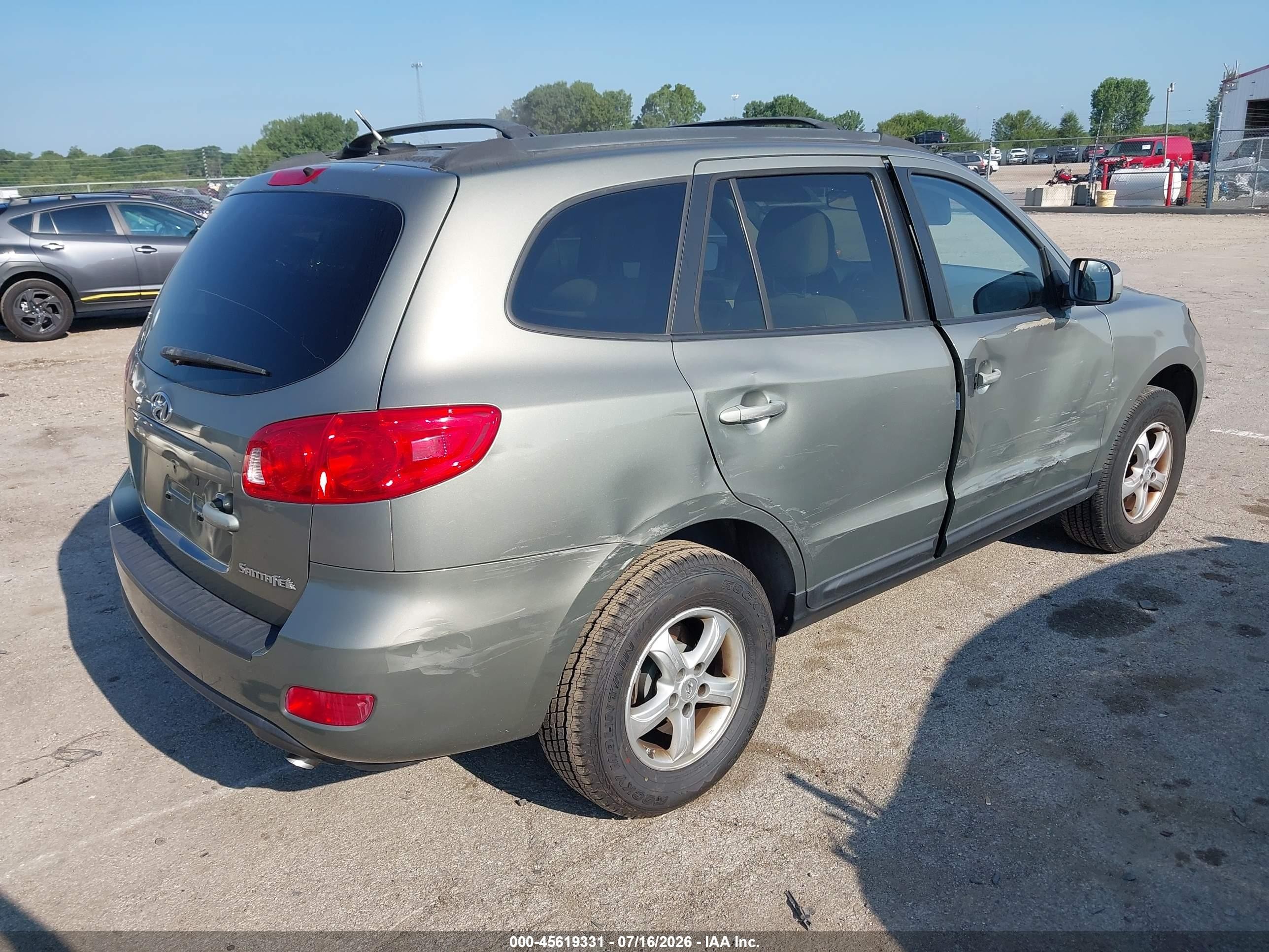2008 Hyundai Santa Fe Gls Серый vin: 5NMSG13D28H226089