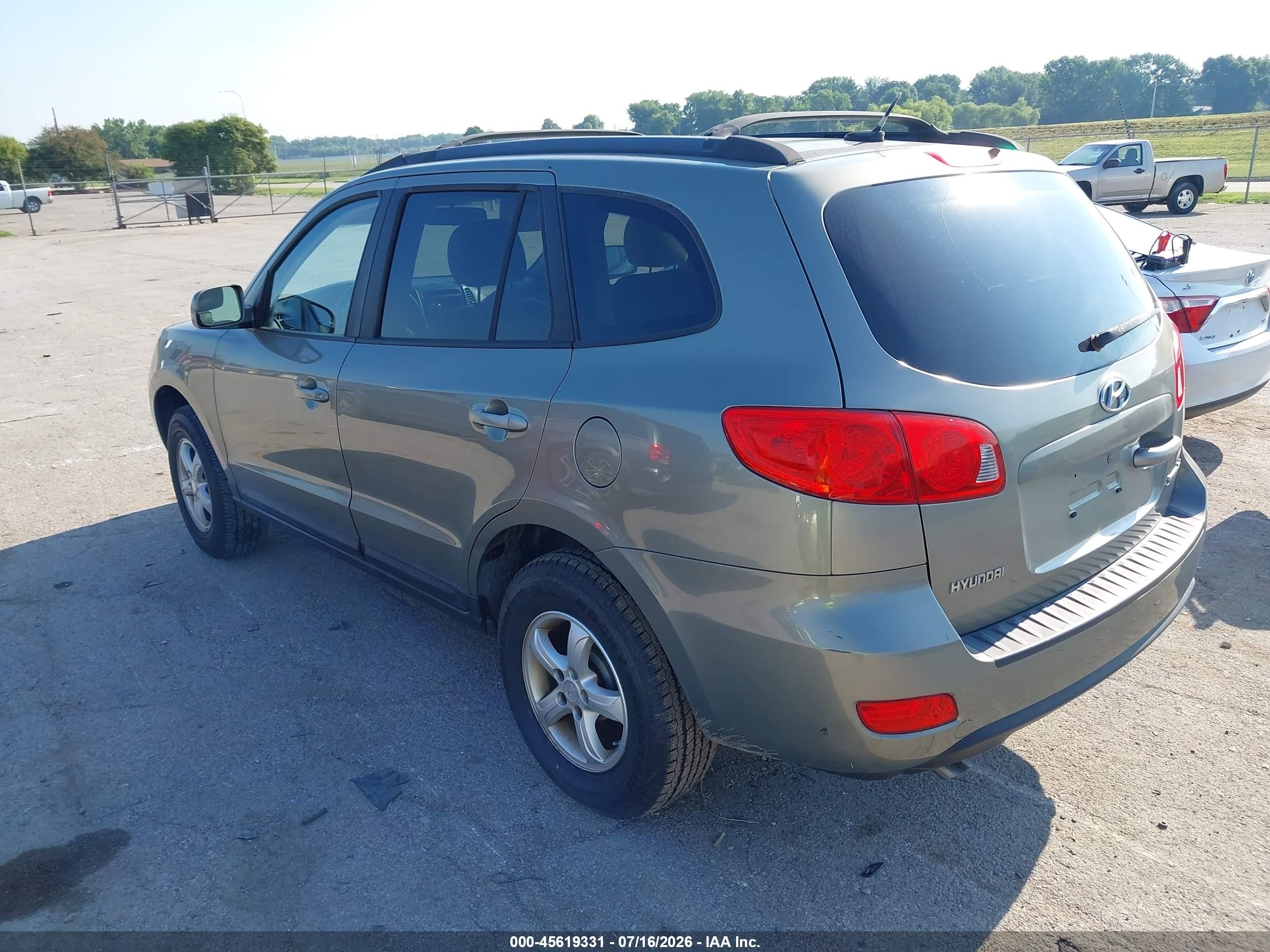 2008 Hyundai Santa Fe Gls Серый vin: 5NMSG13D28H226089